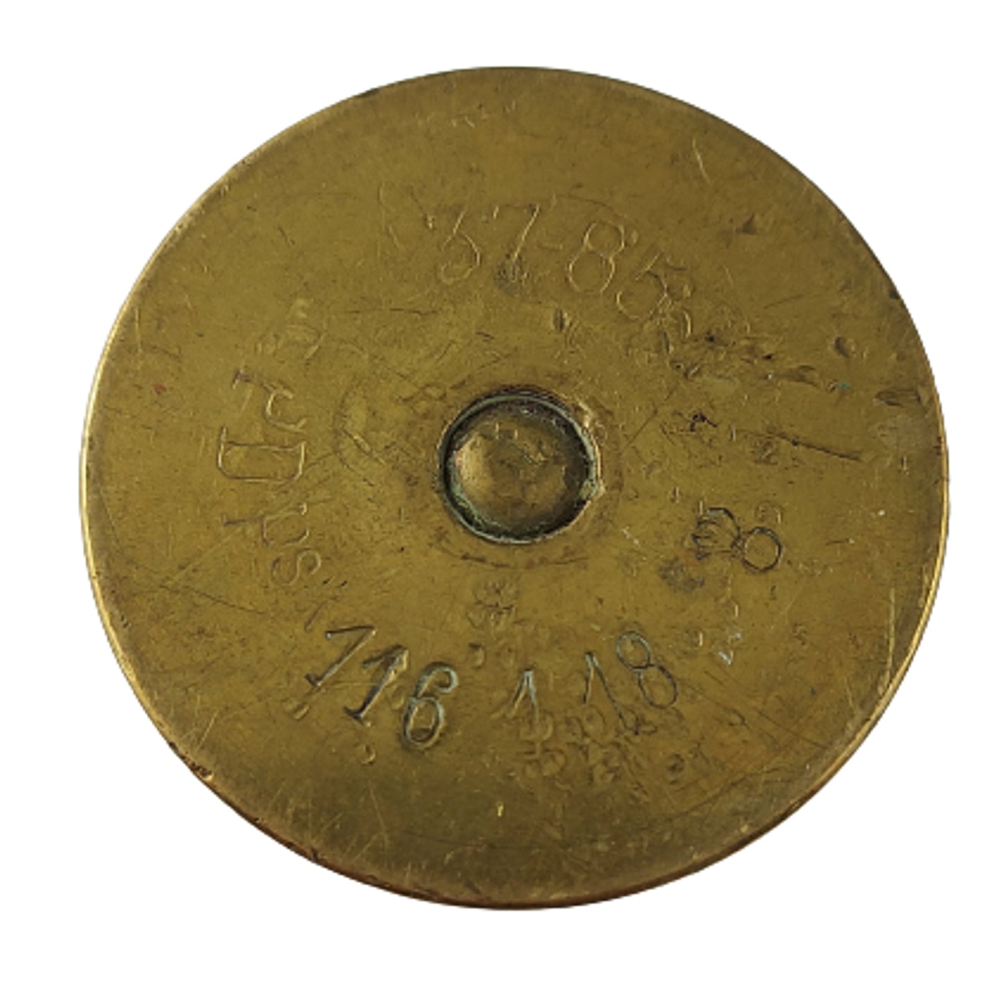 WW1 German Inert 37mm "Pom-Pom" Field Gun Shell With Projectile