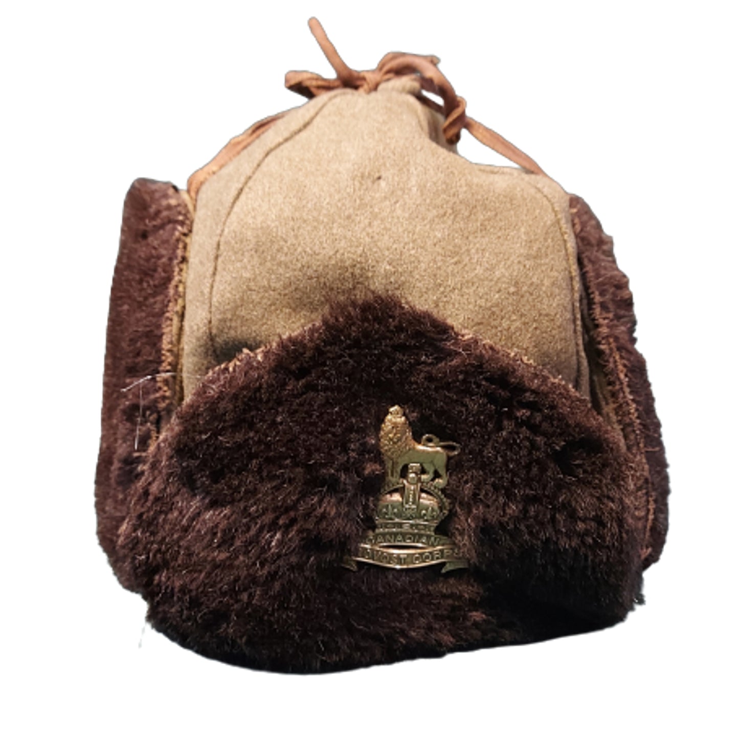 WW2 Canadian Provost Corps Winter Cap With Badge