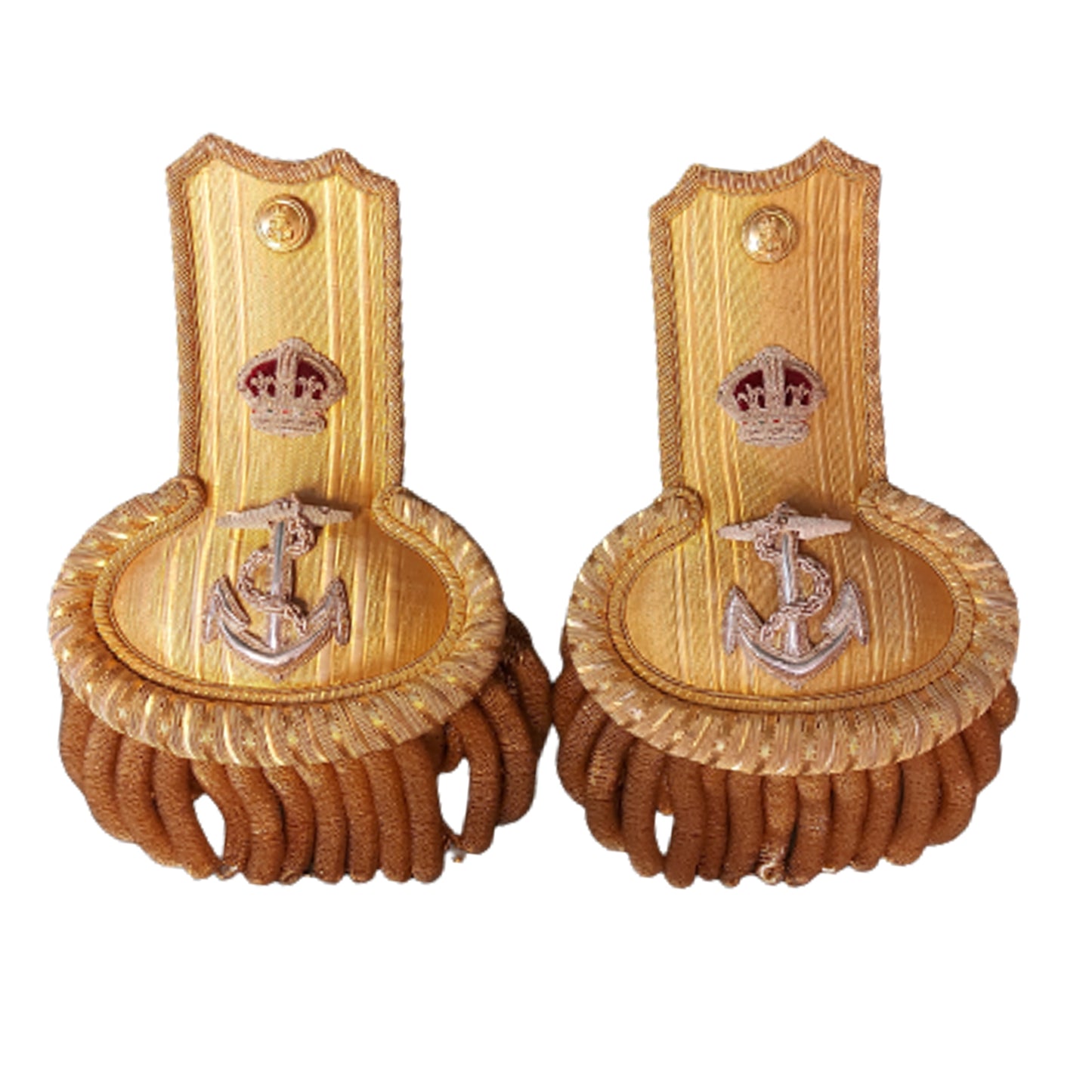 Pre-WW1 British Named And Cased 1904 -1918 RN Royal Navy Officers Epaulette And Bicorn Hat Set