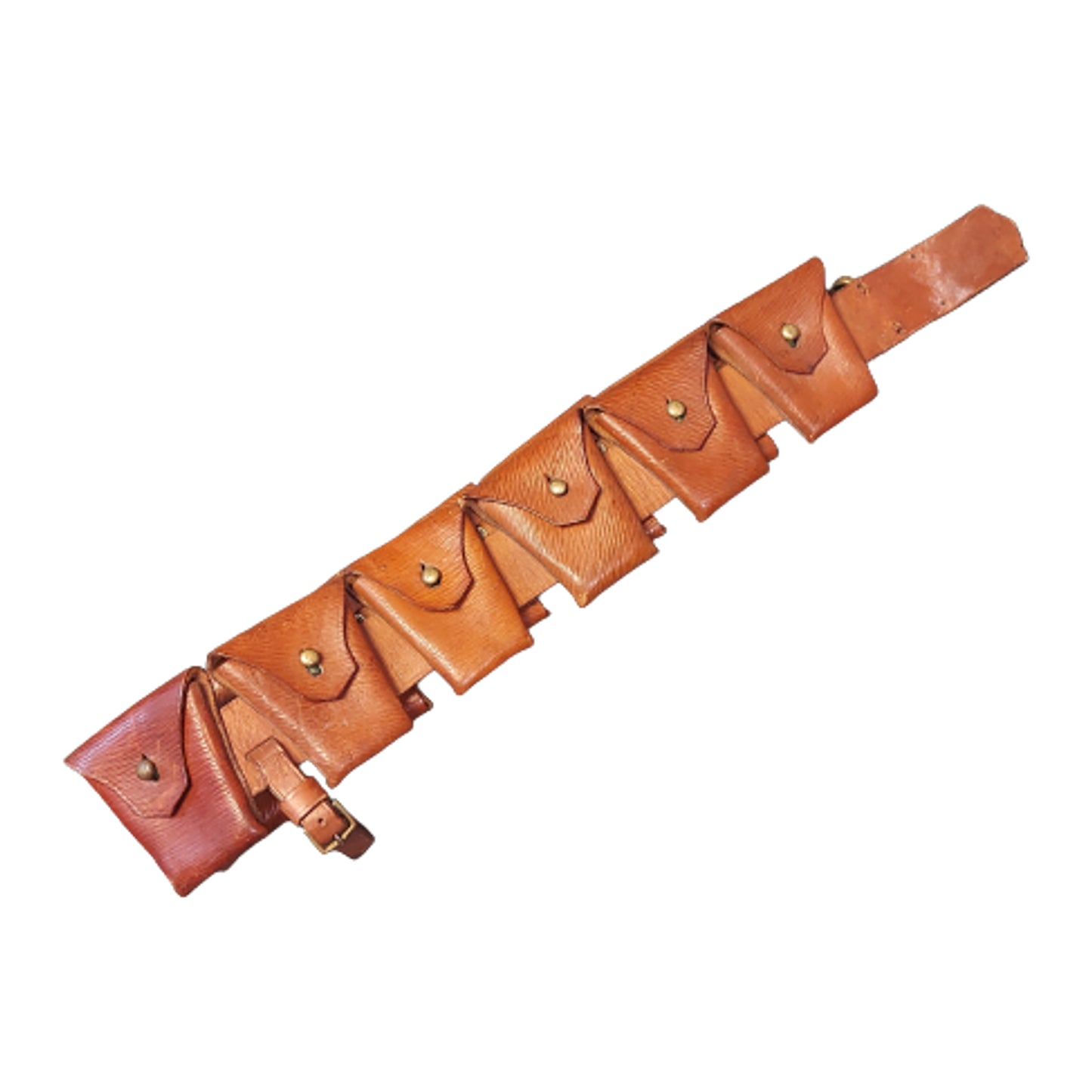 WW1 Canadian 11 Pocket Leather Bandolier