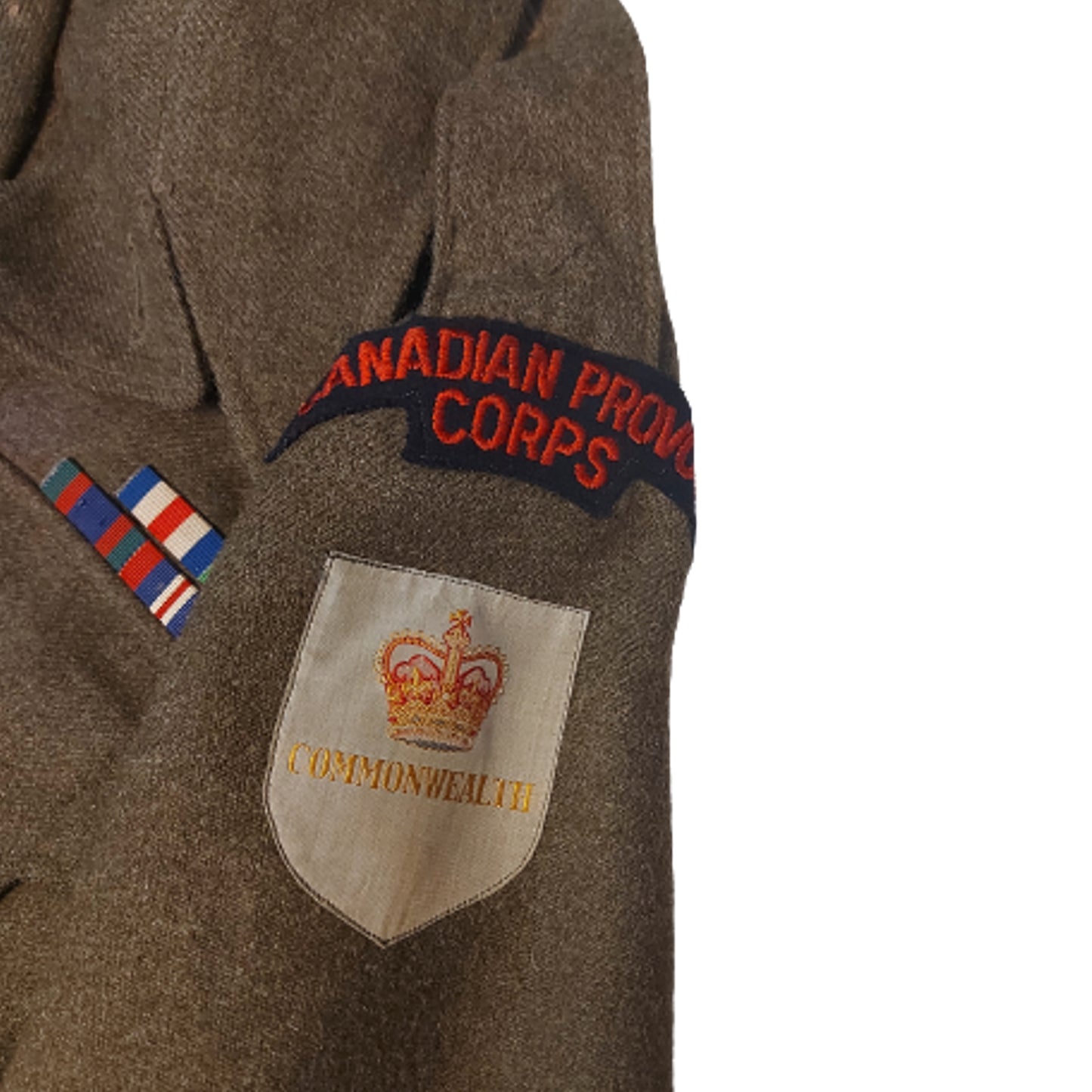 Post-WW2 Canadian Korean War Provost Corps 25th Infantry Brigade Commonwealth BD Battle Dress Tunic 1953