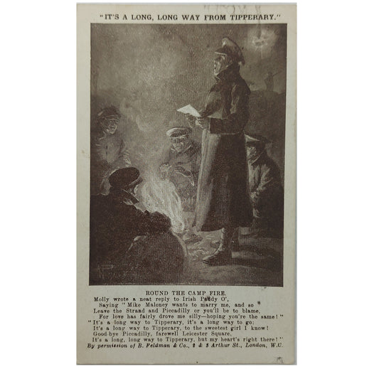WW2 British Picture Postcard -"Its A Long Way From Tipperary"