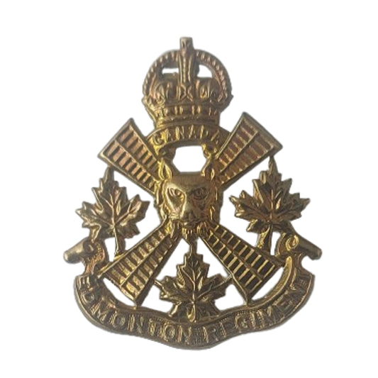 Pre-WW2 Canadian Edmonton Regiment Cap Badge