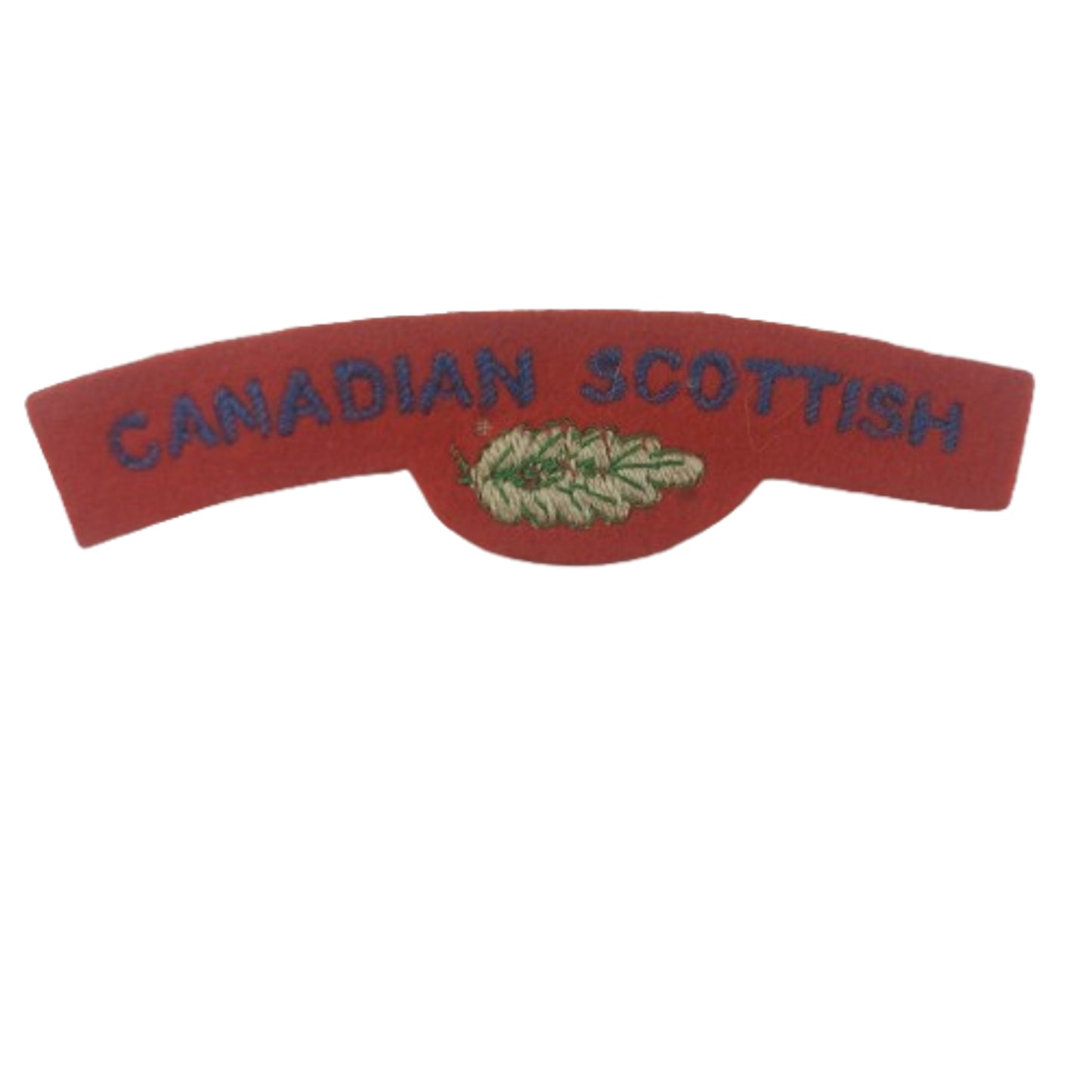 WW2 Canadian Scottish Cloth Shoulder Title