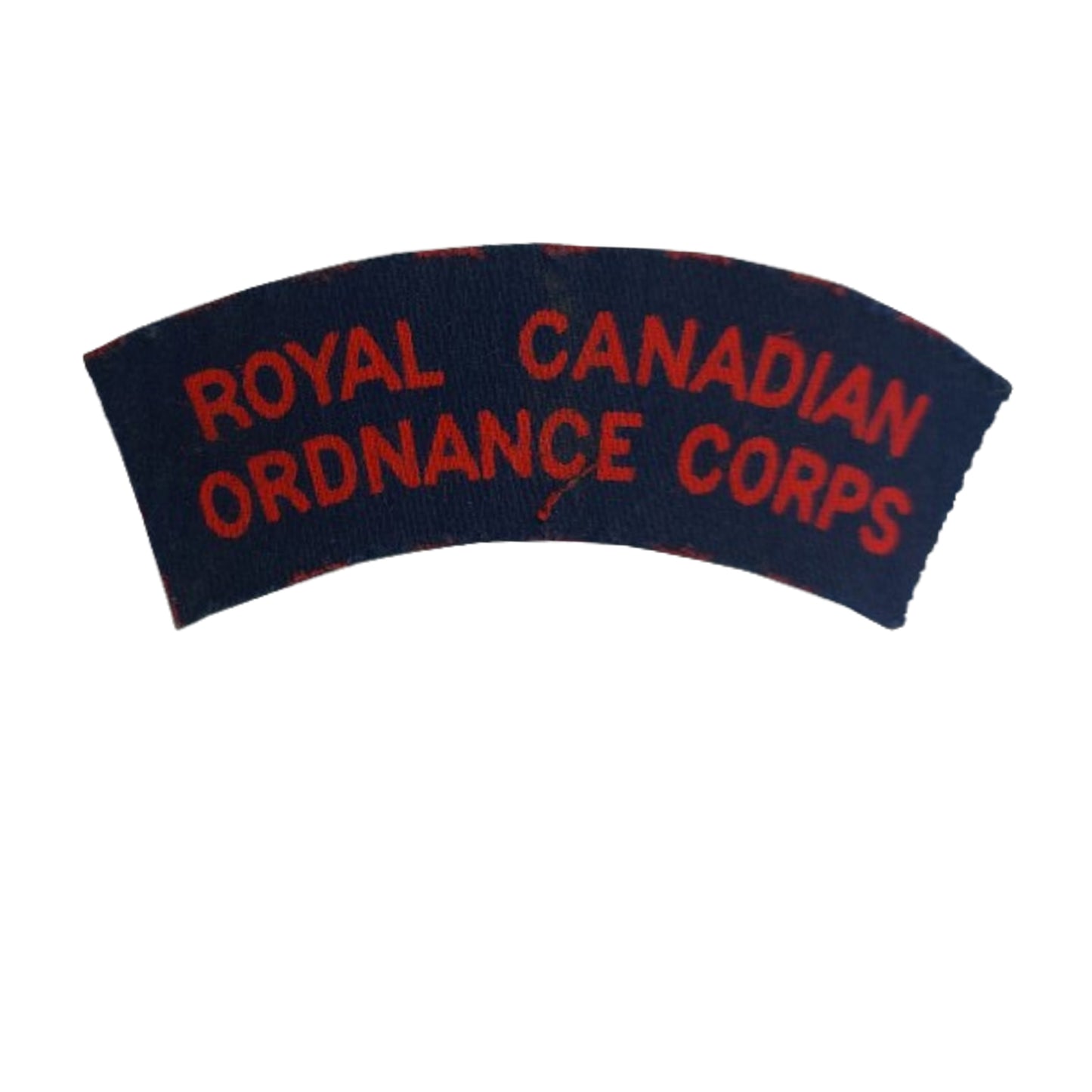 WW2 Canadian RCOC Royal Canadian Ordnance Corps Canvas Shoulder Title
