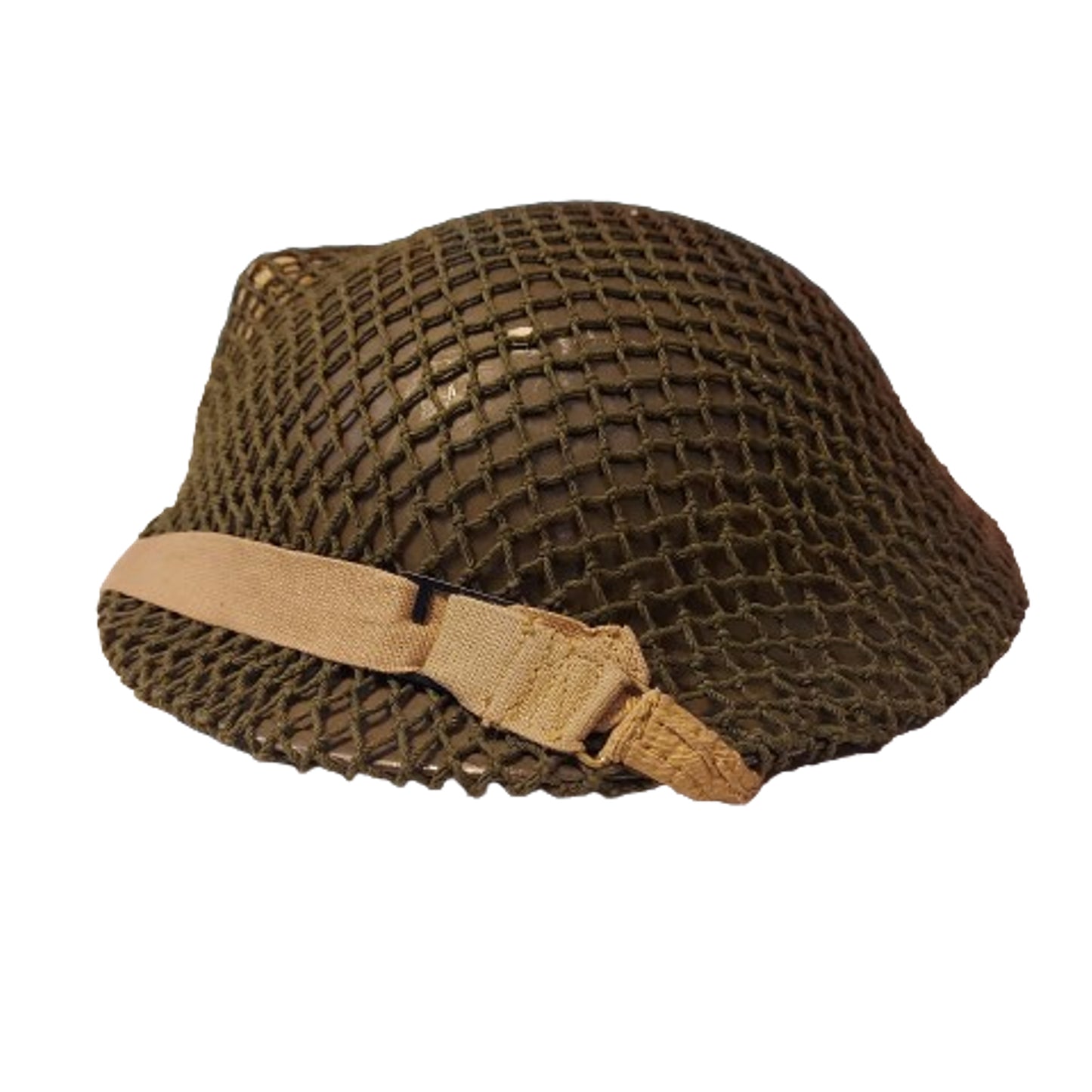 WW2 Canadian Mk.II Combat Helmet With Camo Net And Bandage Pack -1943