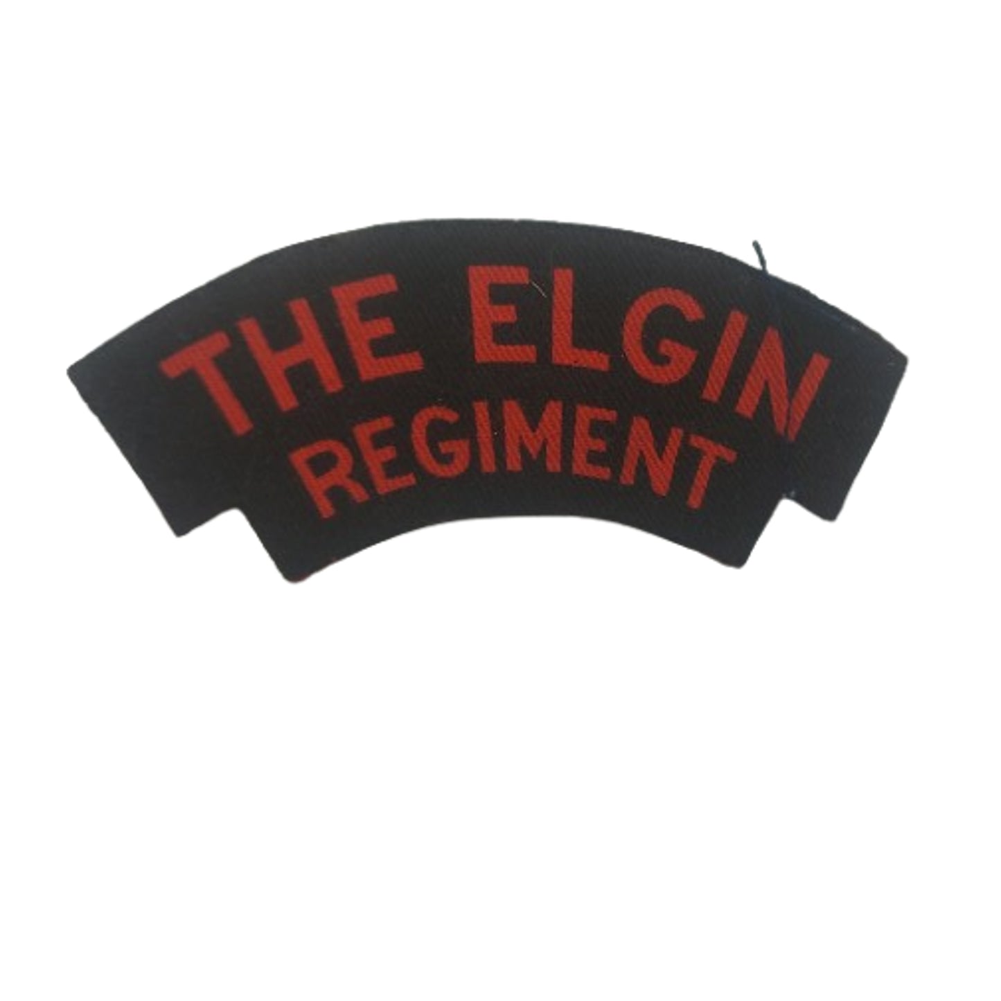 WW2 Canadian The Elgin Regiment Printed Canvas Shoulder Title