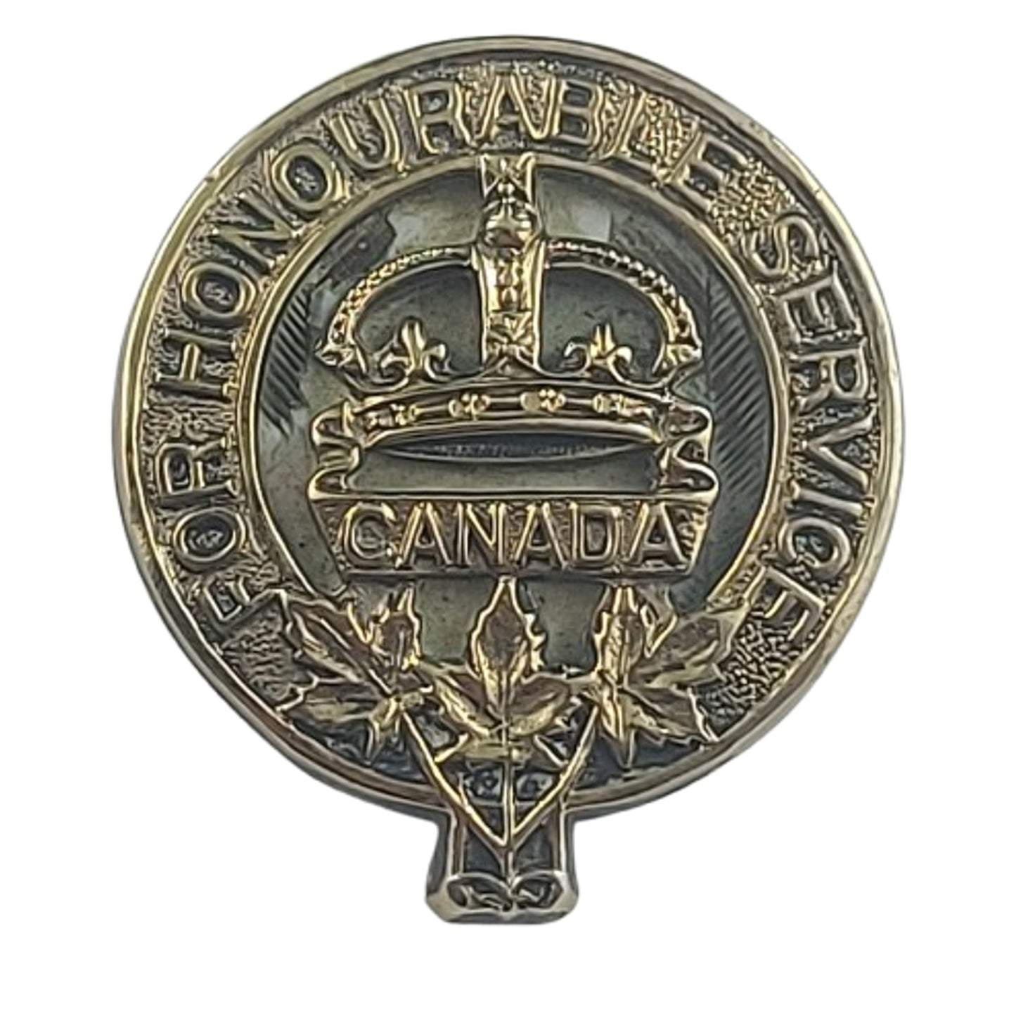WW1 Canadian For Honourable Service Pin Caron Bros