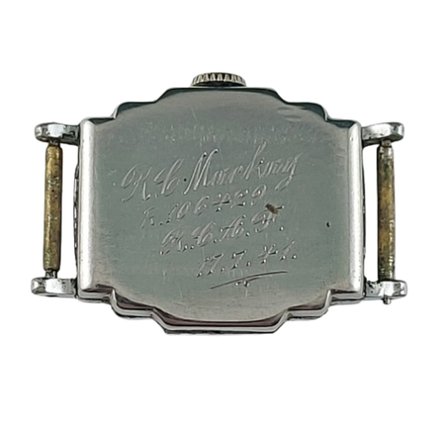 WW2 Canadian Name Engraved RCAF Royal Canadian Air Force Wrist Watch -1941