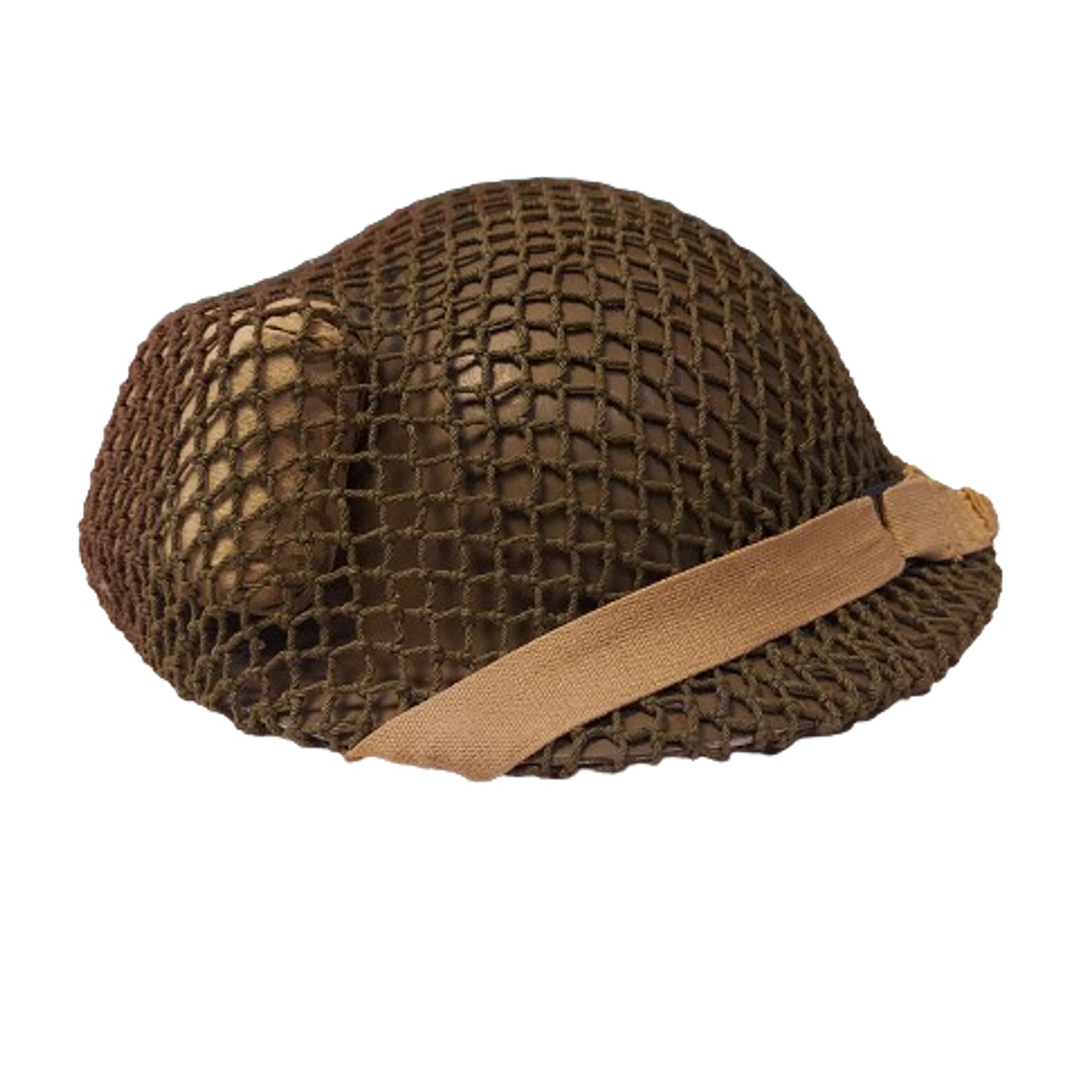 WW2 Canadian Mk.II Combat Helmet With Camo Net And Bandage Pack -1943