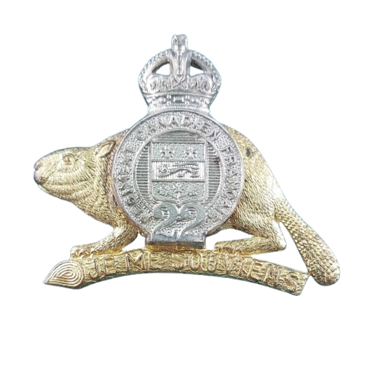 WW2 Canadian R22R Royal 22nd Regiment Cap Badge