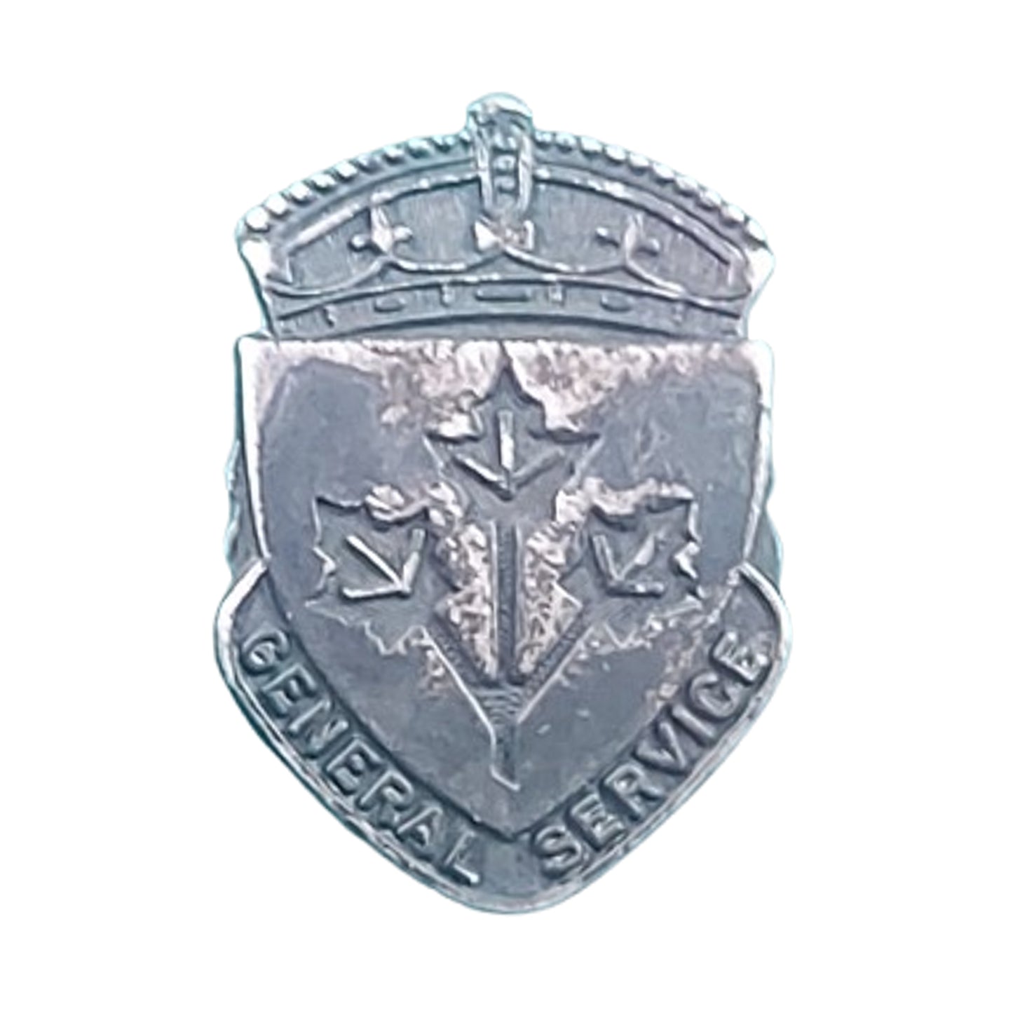 WW2 Canadian Numbered General Service Lapel Lapel Pin Sterling