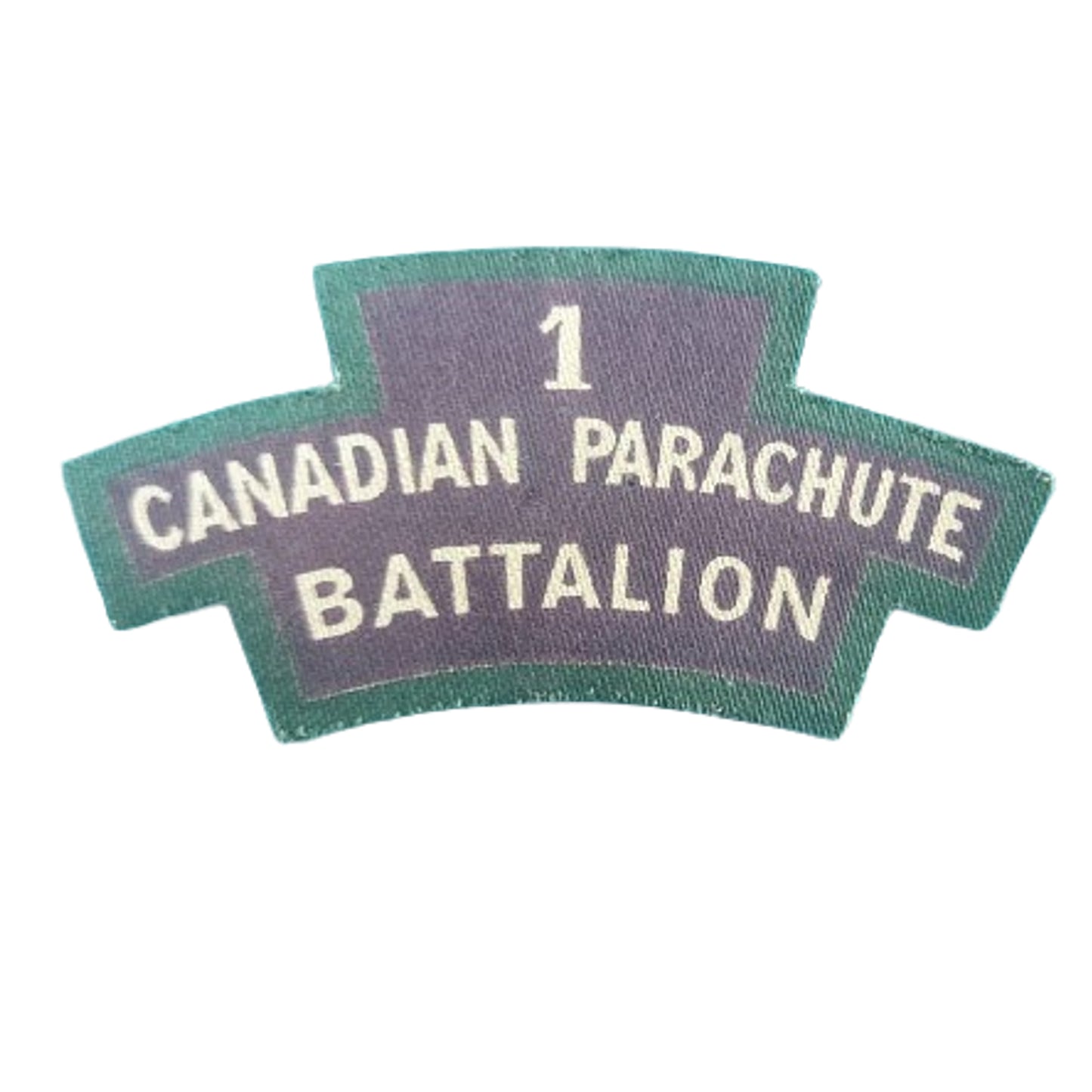 WW2 Canadian 1st Canadian Parachute Battalion Printed Canvas Shoulder Title
