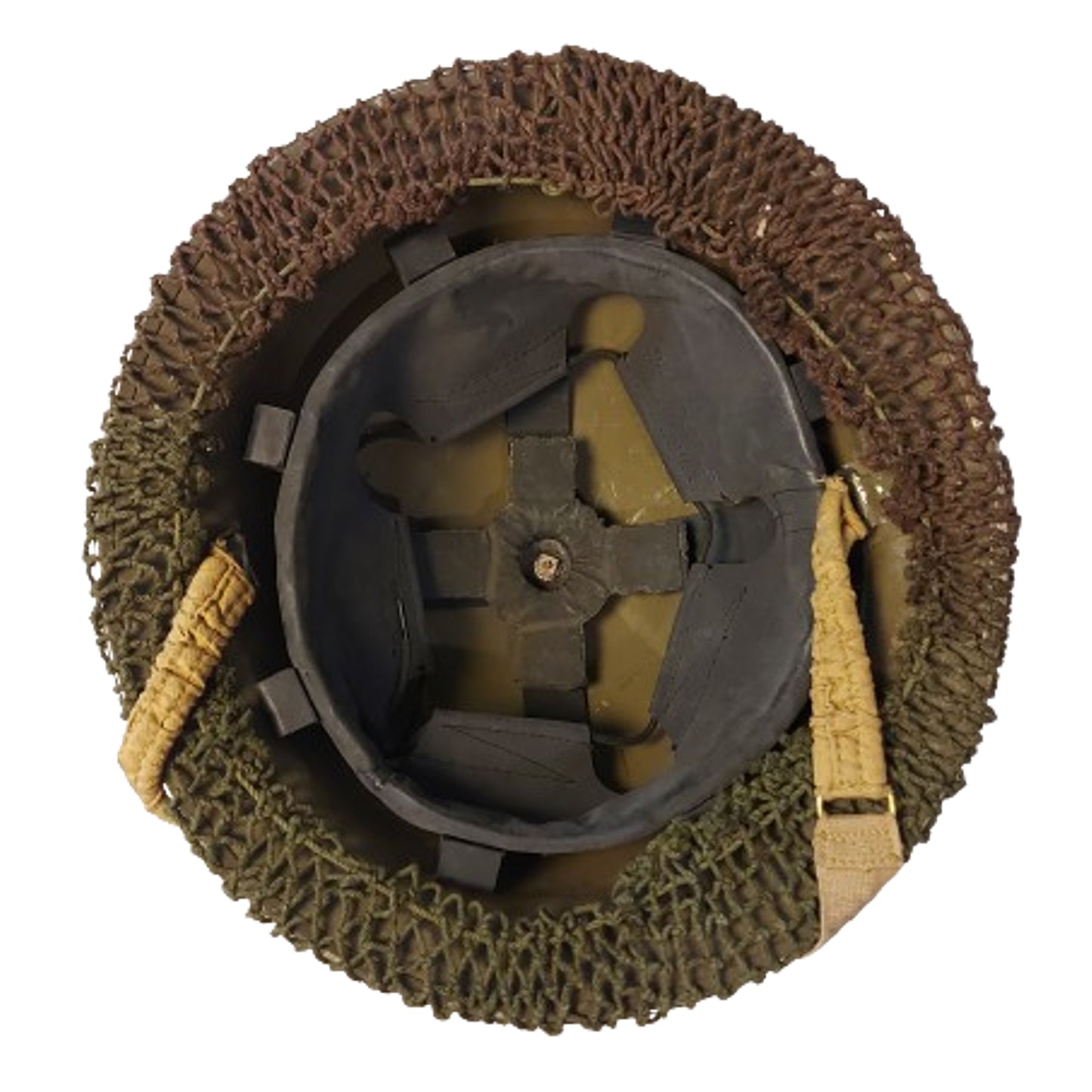 WW2 Canadian Mk.II Combat Helmet With Camo Net And Bandage Pack -1943