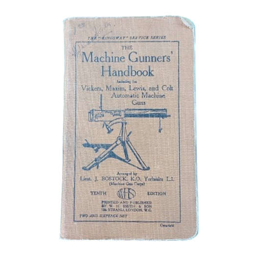 WW1 British Named Machine Gunners' Handbook