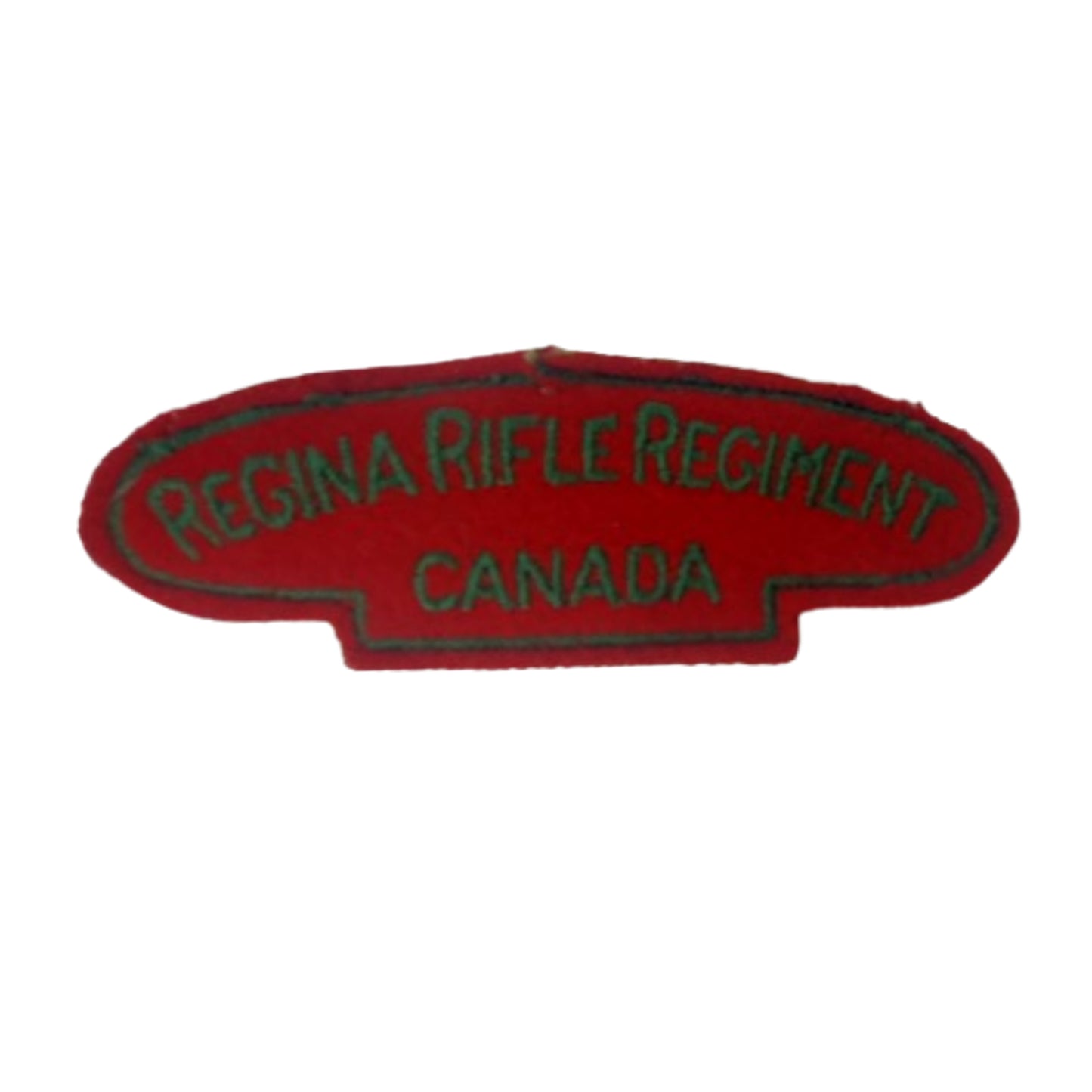 WW2 Canadian Regina Rifle Regiment Canada Cloth Shoulder Title