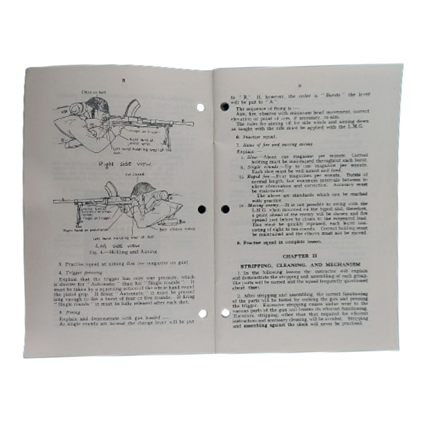 WW2 Canadian Small Arms Training Pamphlet -Light Machine Gun -Calgary Highlanders 1942