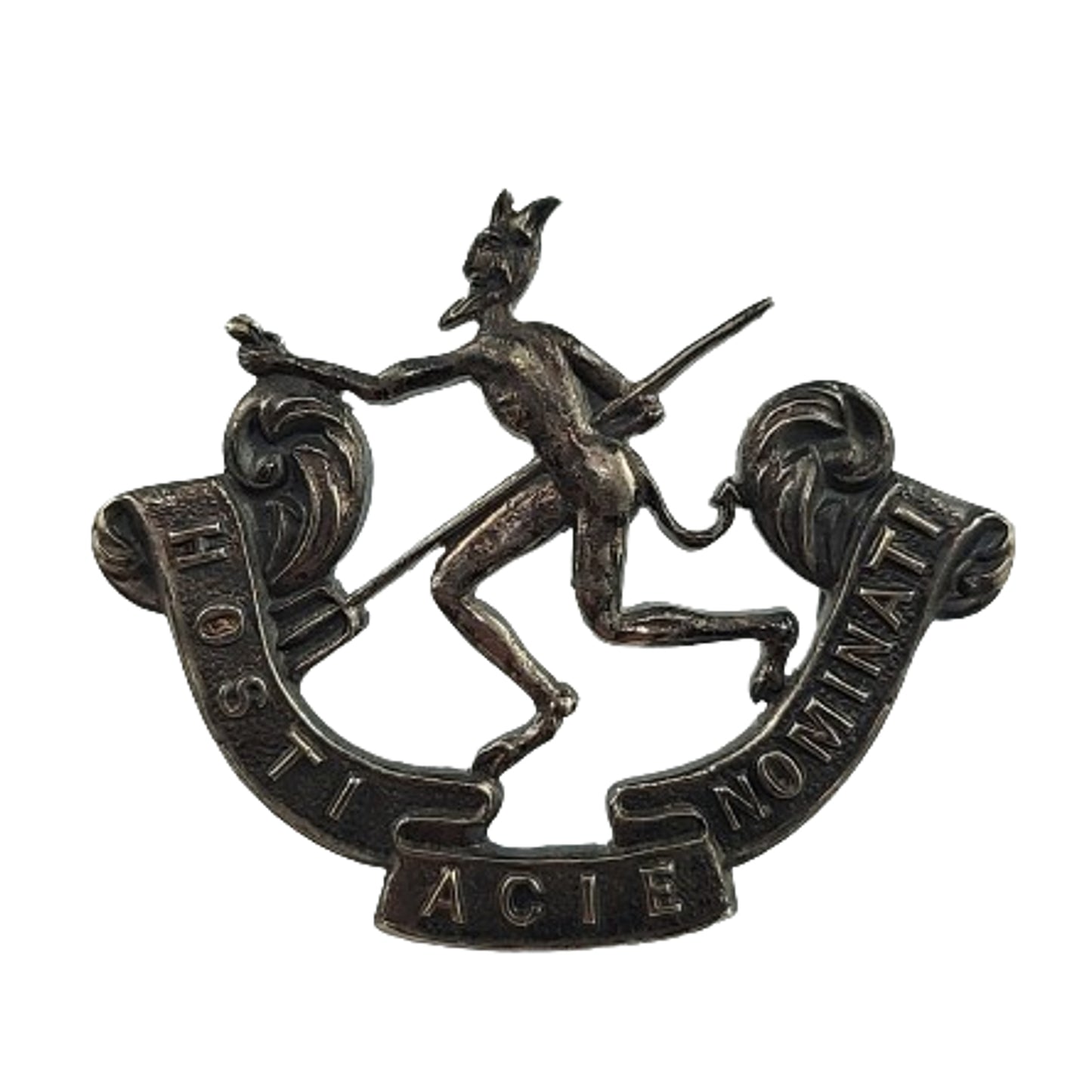 WW1 Canadian 8th Battalion Officer's Collar Badge -Winnipeg Manitoba -Black Devils