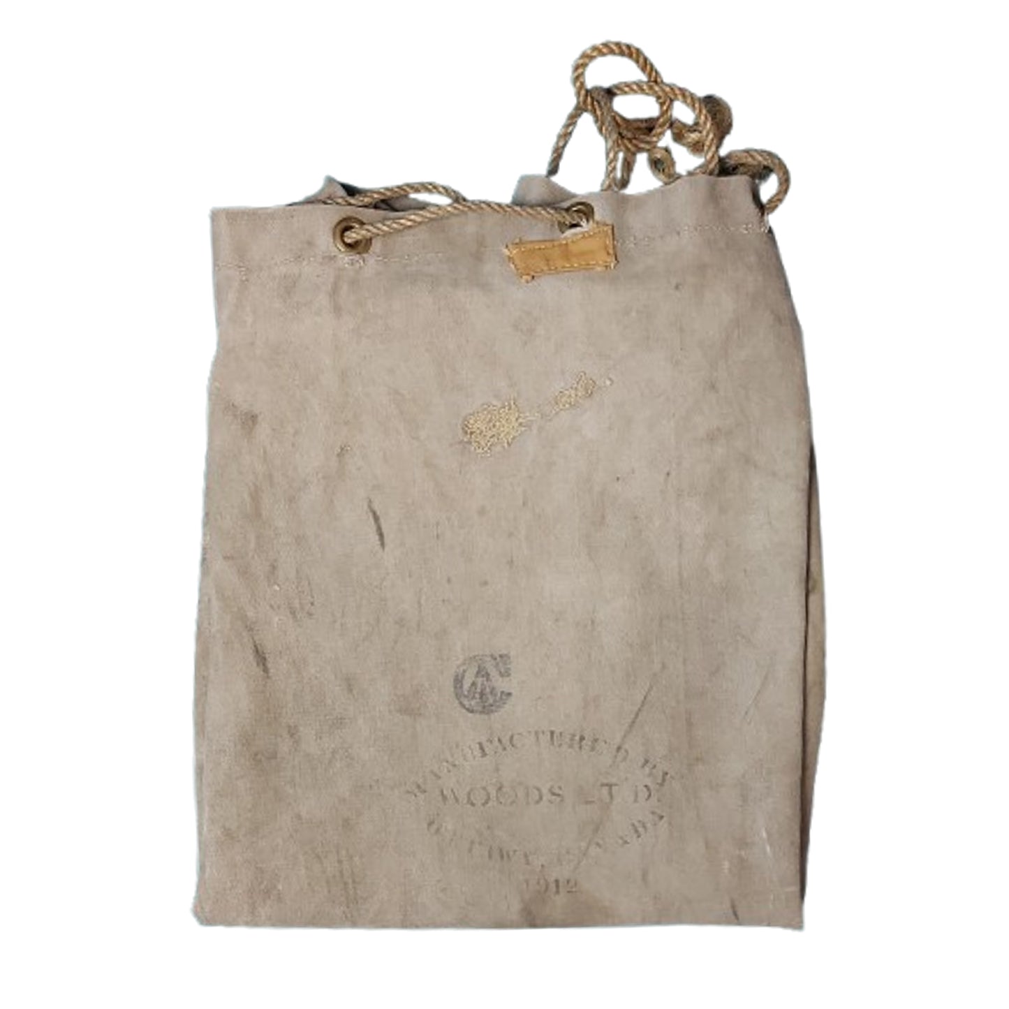 Pre-WW1 Canadian Canvas Duffel Bag 1912