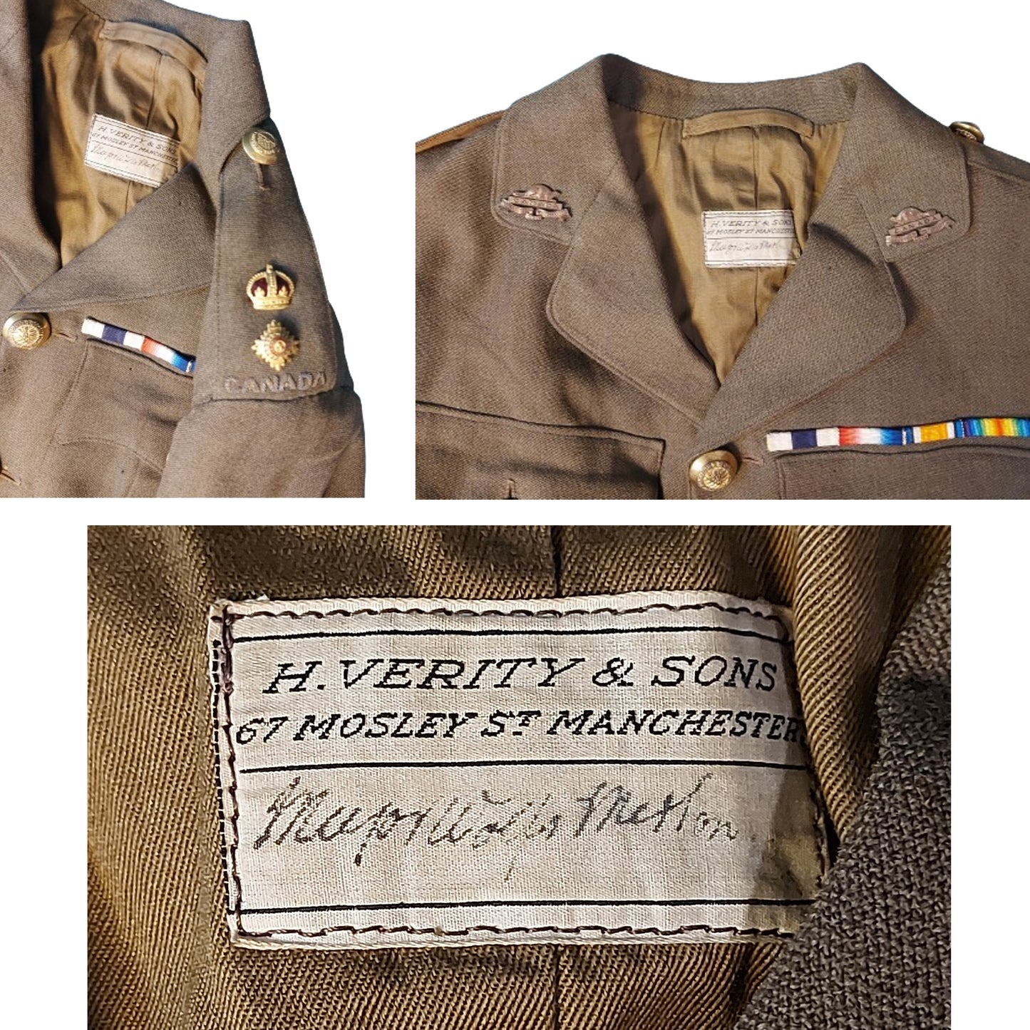 WW1 Canadian Named Uniform Set Of Lieut. Col. Basil George Wolfe Merton, M.C. -29th Battalion Vancouver B.C.