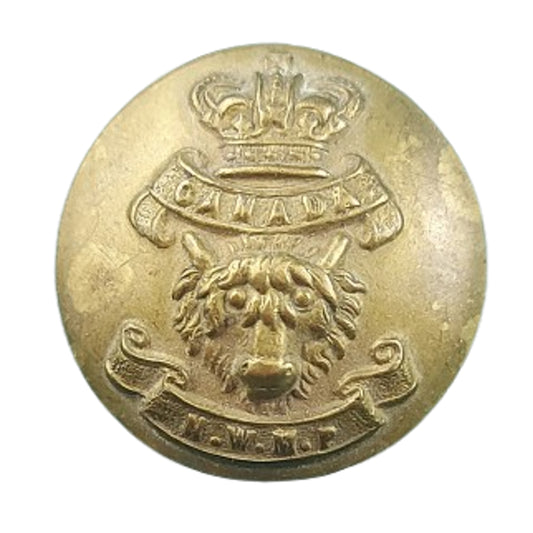 Pre-WW1 Canadian Victorian Era NWMP North West Mounted Police Uniform Button