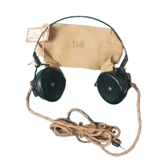 WW2 British DLR Double No. 5B Radio Headphones