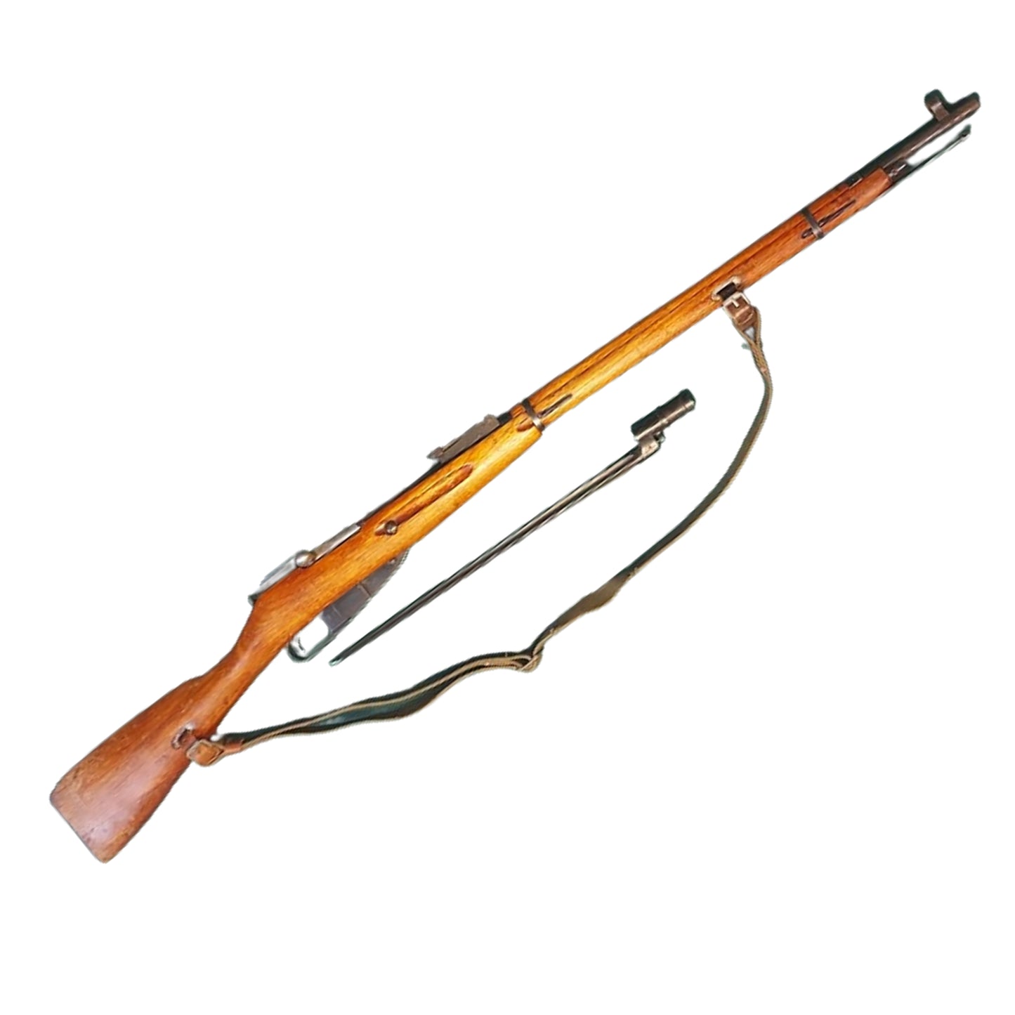 WW2 Russian Deactivated Mosin Nagant Service Rifle With Sling And Bayonet 1943