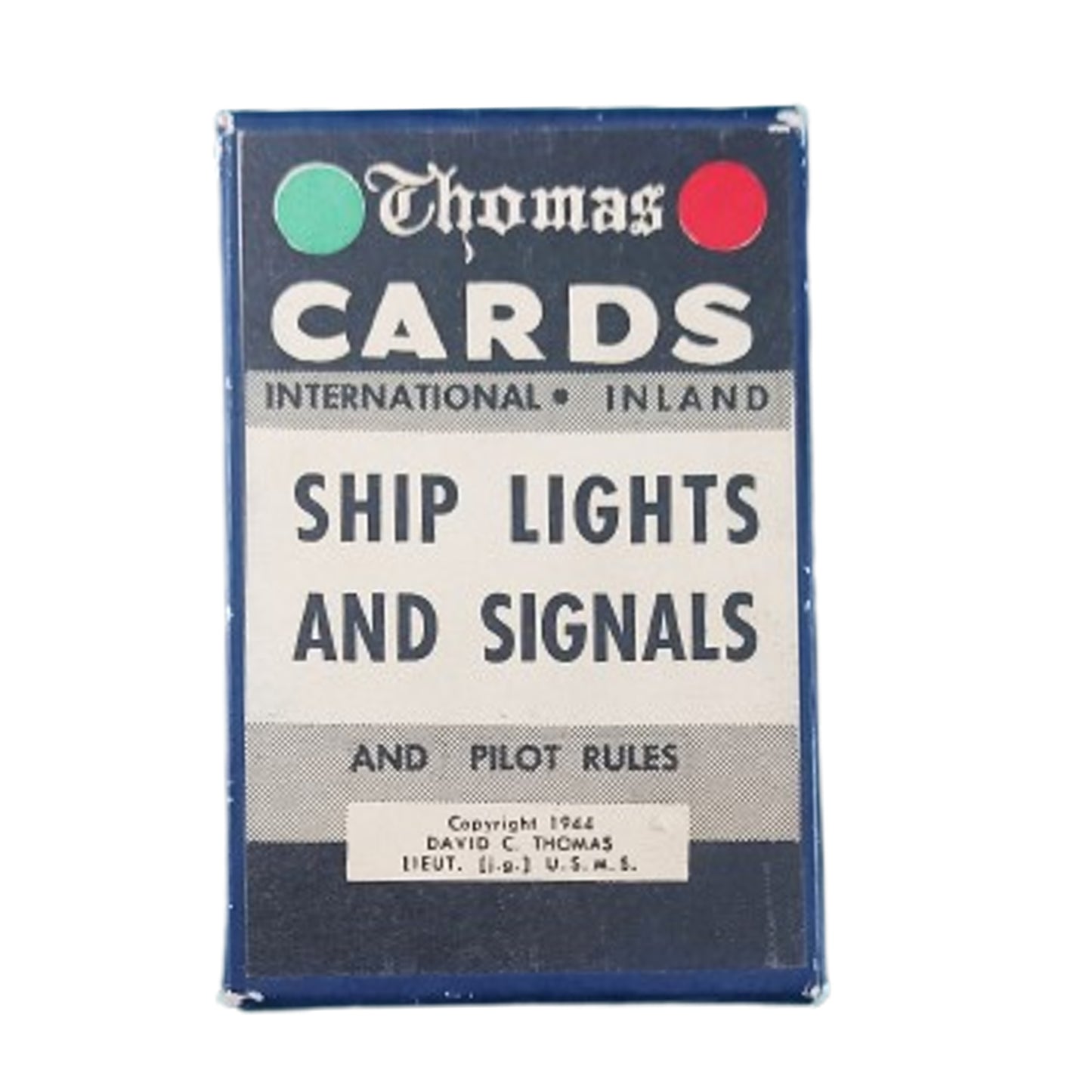 WW2 United States Maritime Service USMS Ship Light And Signals And Pilots Rules Card Set 1944