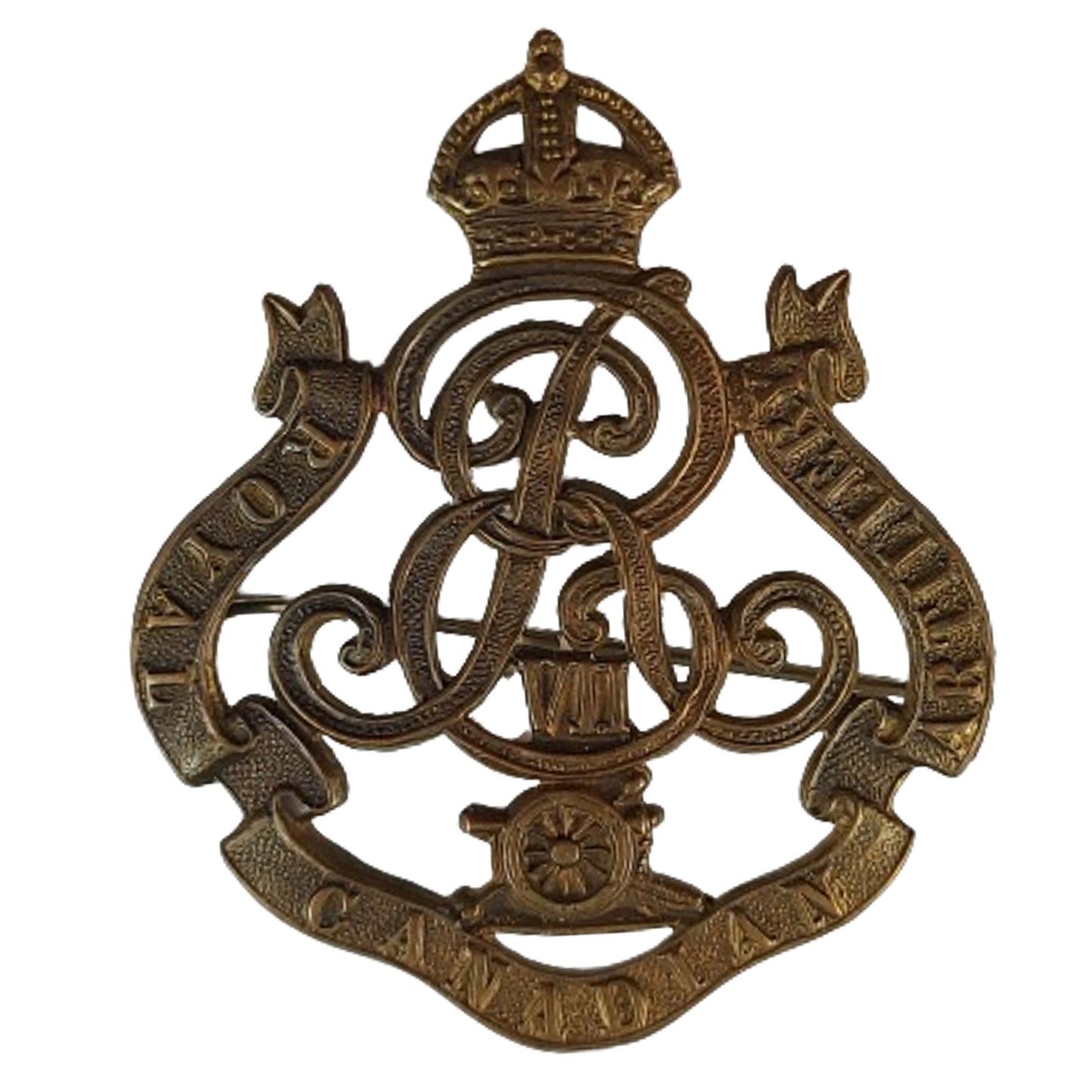 Pre-WW1 Canadian Edward VII RCA Royal Canadian Artillery Cap Badge 1901-1910