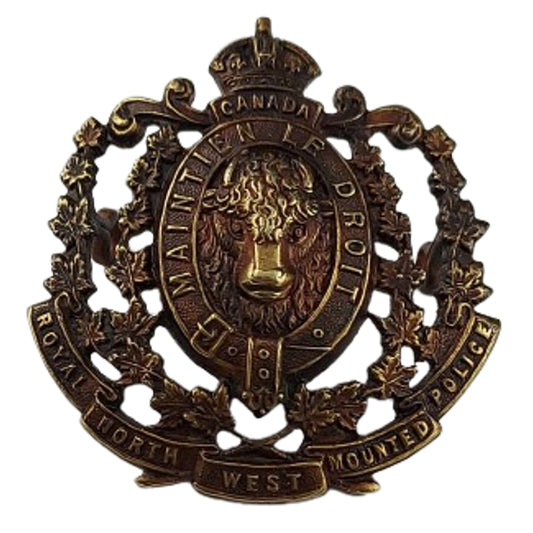 Pre-WW1 Canadian RNWMP Royal North West Mounted Police Cap Badge