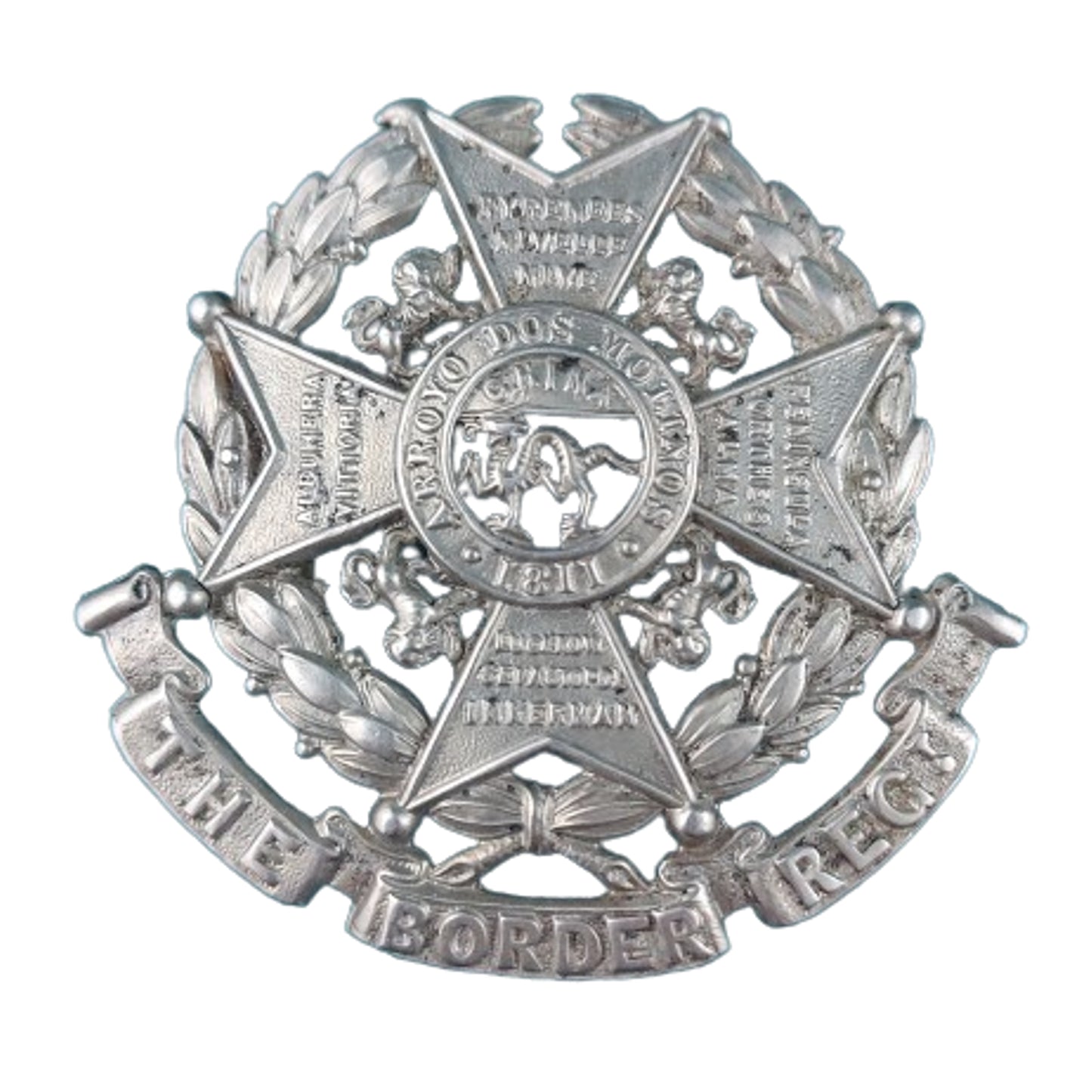 Pre-WW1 British The Border Regiment Helmet Plate Centre