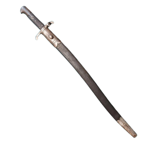 Pre-WW1 British Enfield Pattern 1853 Yataghan Sword Bayonet And Scabbard