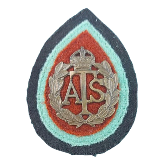 WW2 British ATS Auxiliary Transport Service Cap Badge With Backing Material