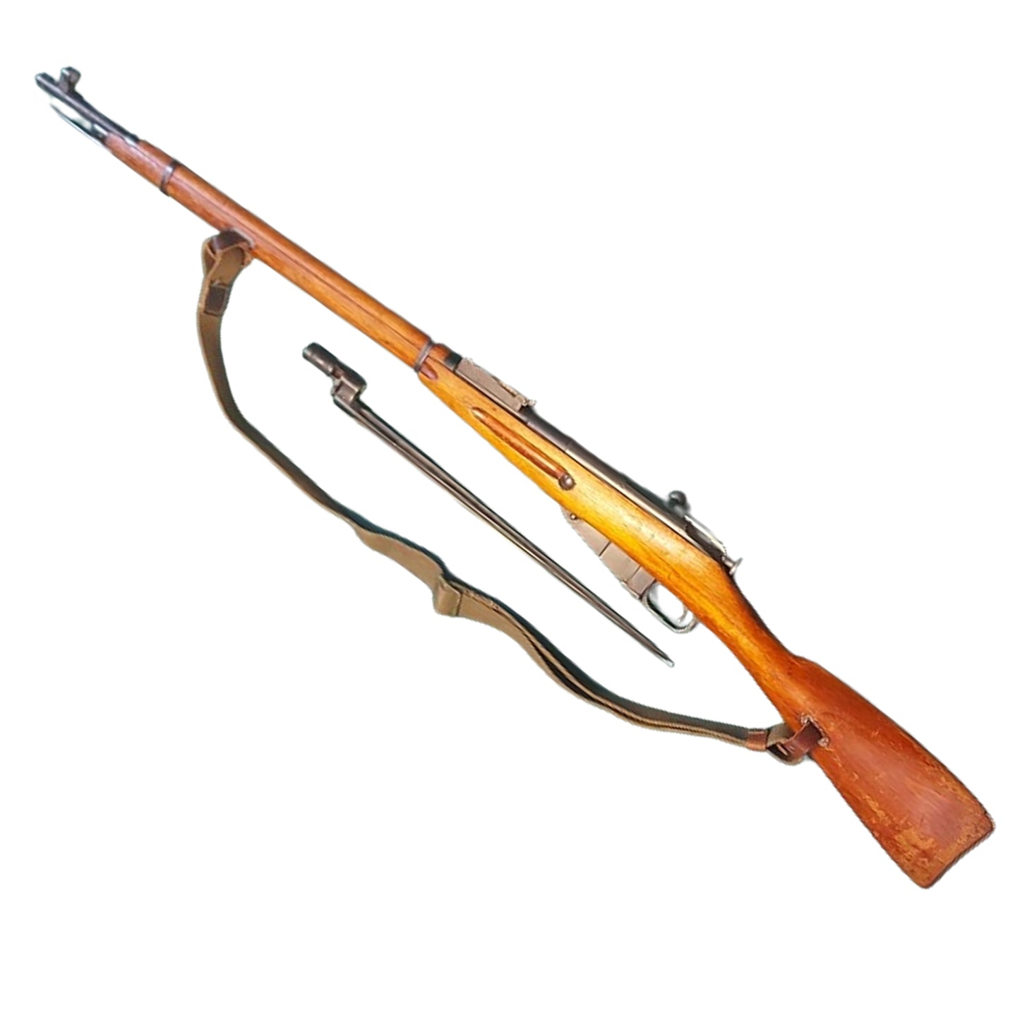 WW2 Russian Deactivated Mosin Nagant Service Rifle With Sling And Bayonet 1943