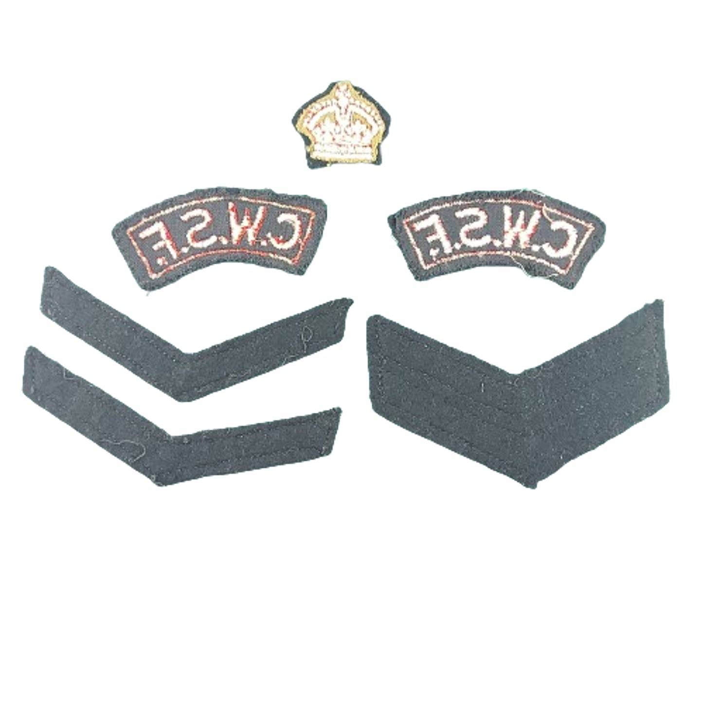 WW2 CWSF Canadian Women’s Service Force Insignia Set