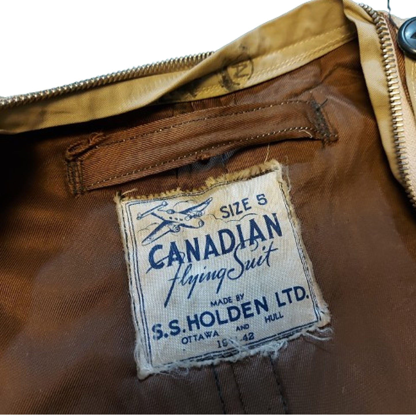 WW2 RCAF Royal Canadian Air Force Insulated Flight Suit 1941 -1942