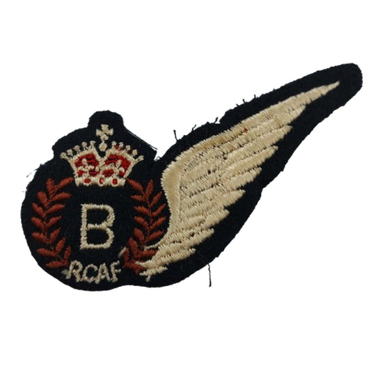 WW2 RCAF Royal Canadian Air Force Bomber Half Wing Brevet Insignia