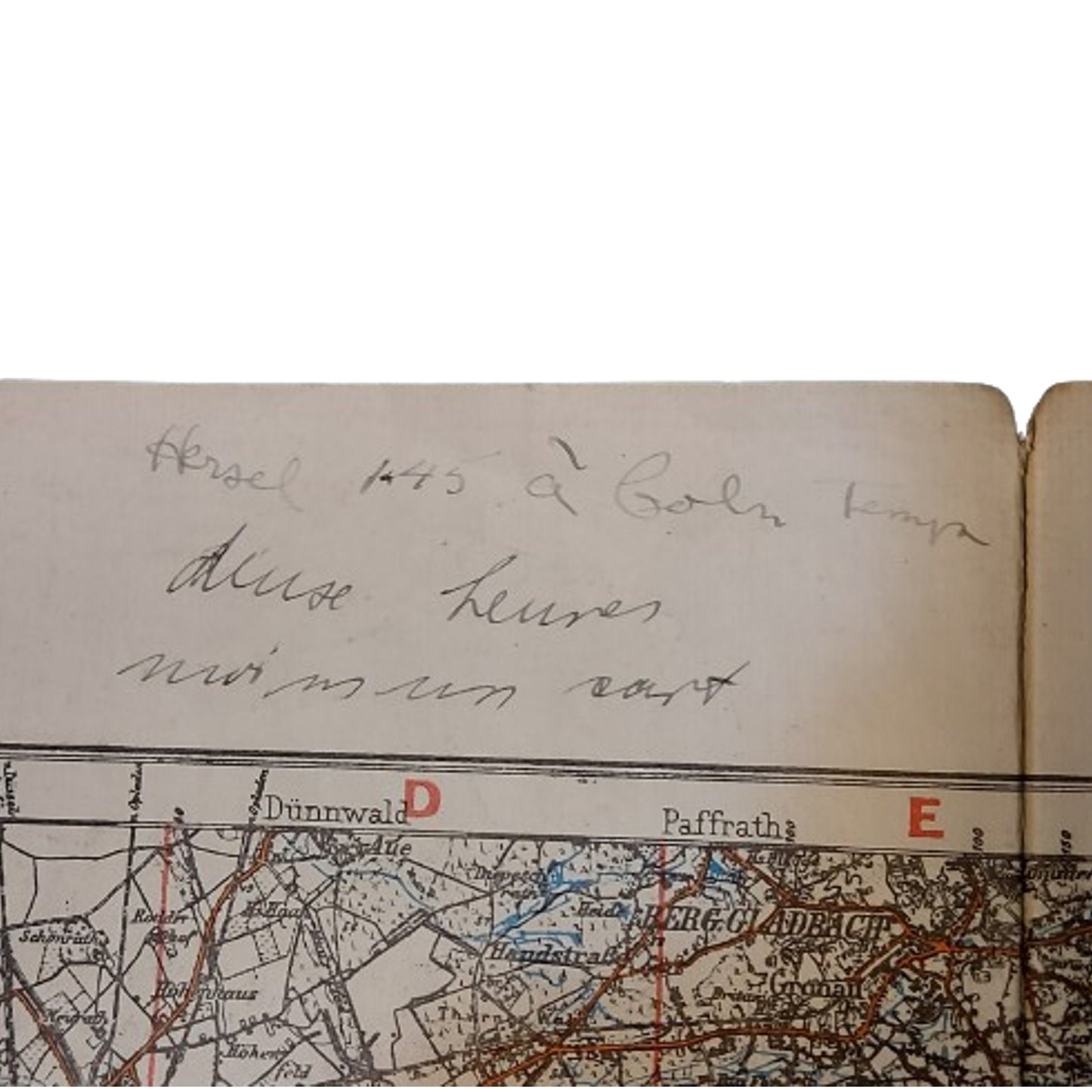 WW1 Canadian British Ordnance Survey Map Of Germany 1918