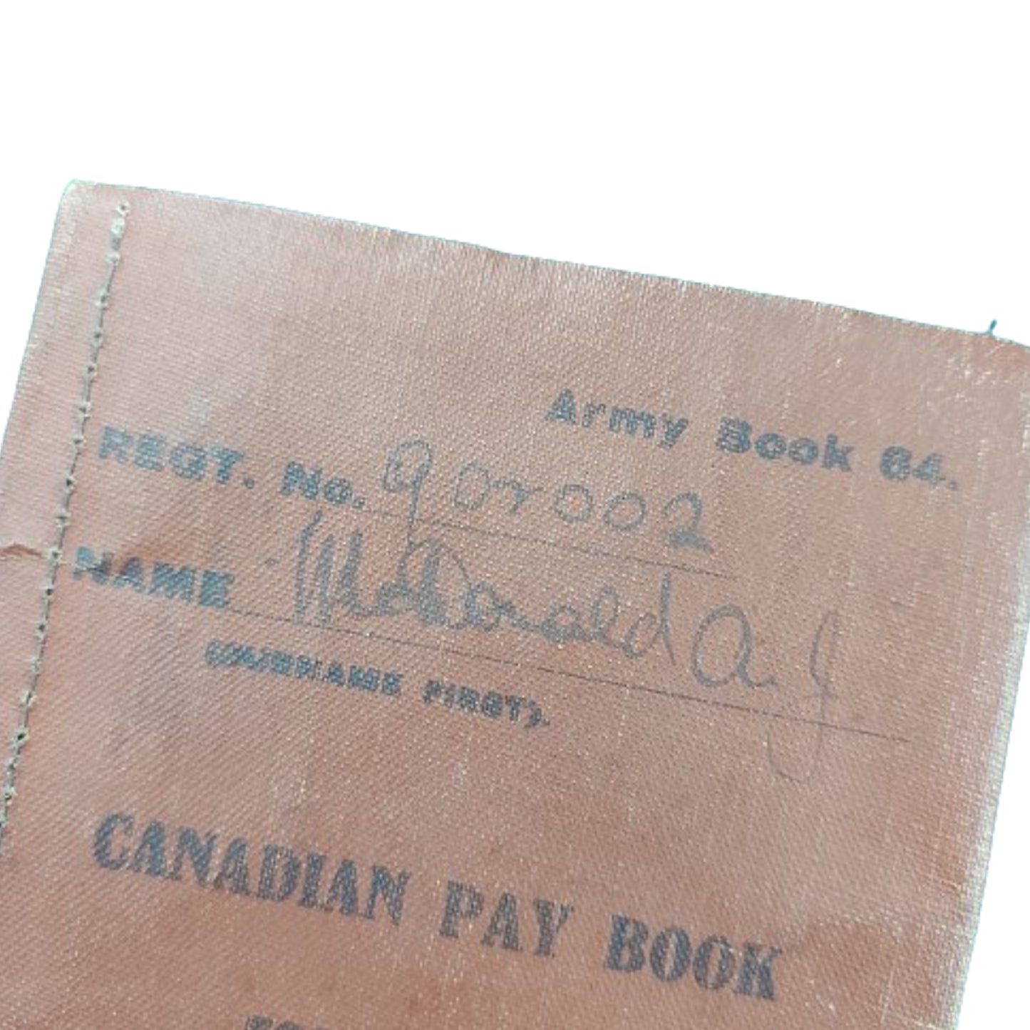 WW1 Canadian CEF Pay Book -193rd Bn. / 42nd Bn.