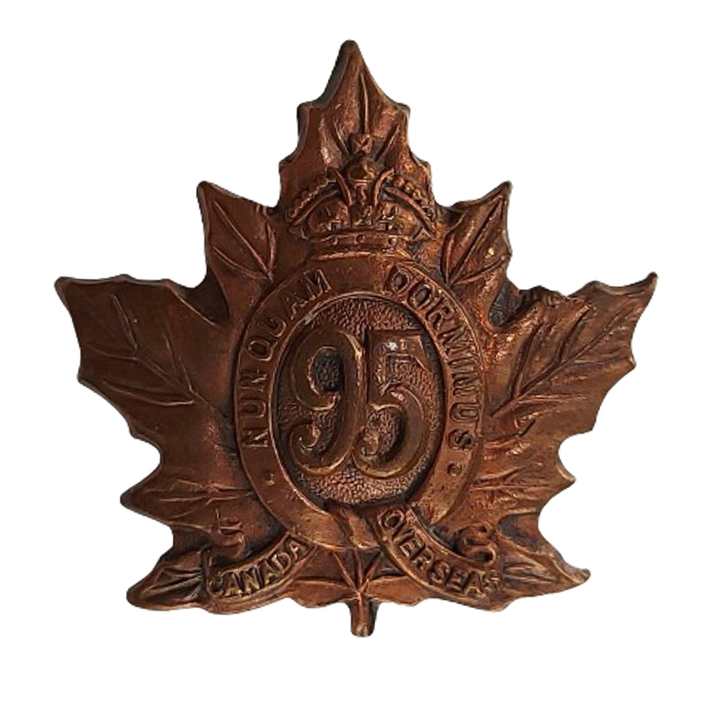 WW1 Canadian 95th Battalion Collar Badge -Toronto Ontario