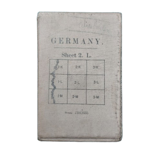 WW1 Canadian British Ordnance Survey Map Of Germany 1918