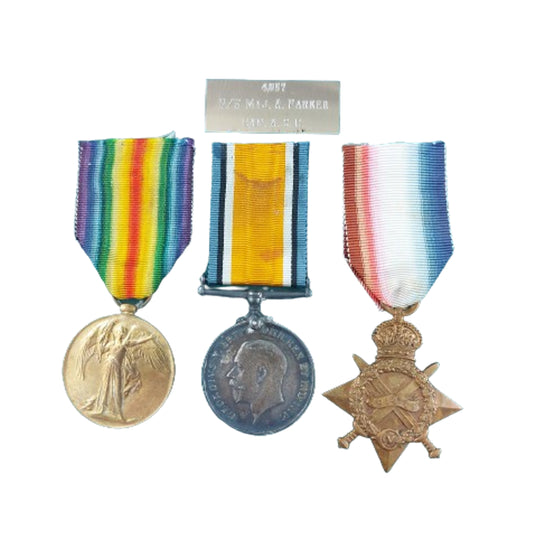 WW1 Canadian Medal Trio- Regimental Sargant Major -CASC Canadian Army Service Corps