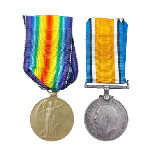 WW1 Canadian Medal Pair -14th Battalion RMR Royal Montreal Regiment