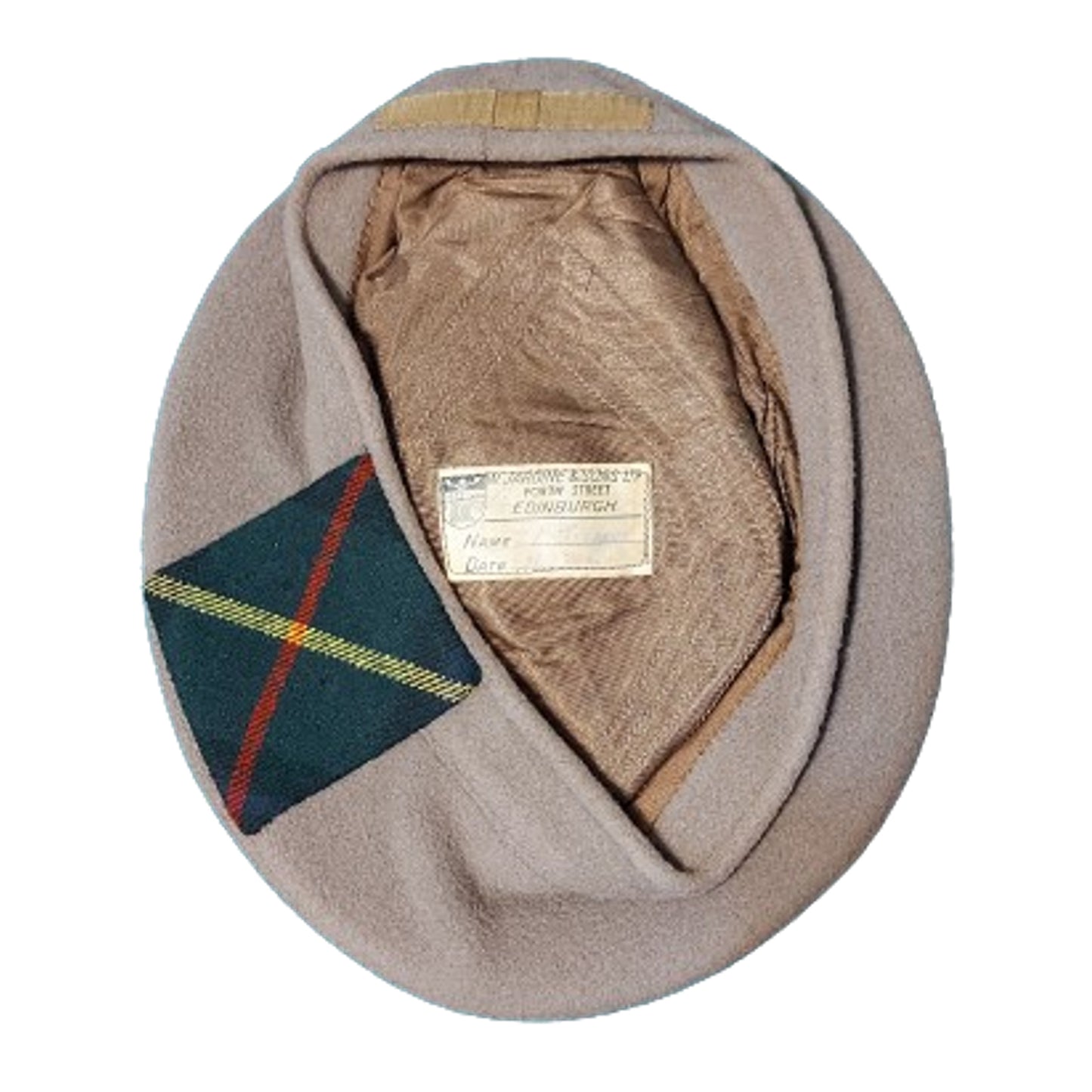 WW2 Canadian Officer's Tam O'Shanter Named