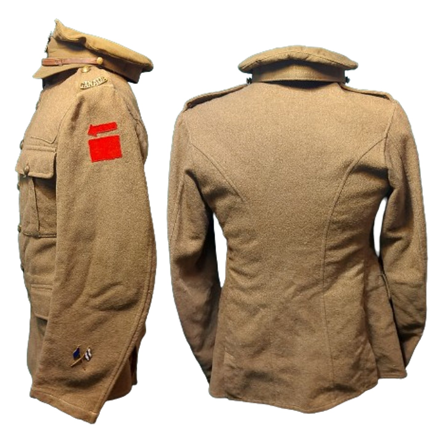 WW1 Canadian Named CEF Uniform Grouping - Pte. W.W. Brown 2nd.Co. 1st CMGB Canadian Machine Gun Battalion