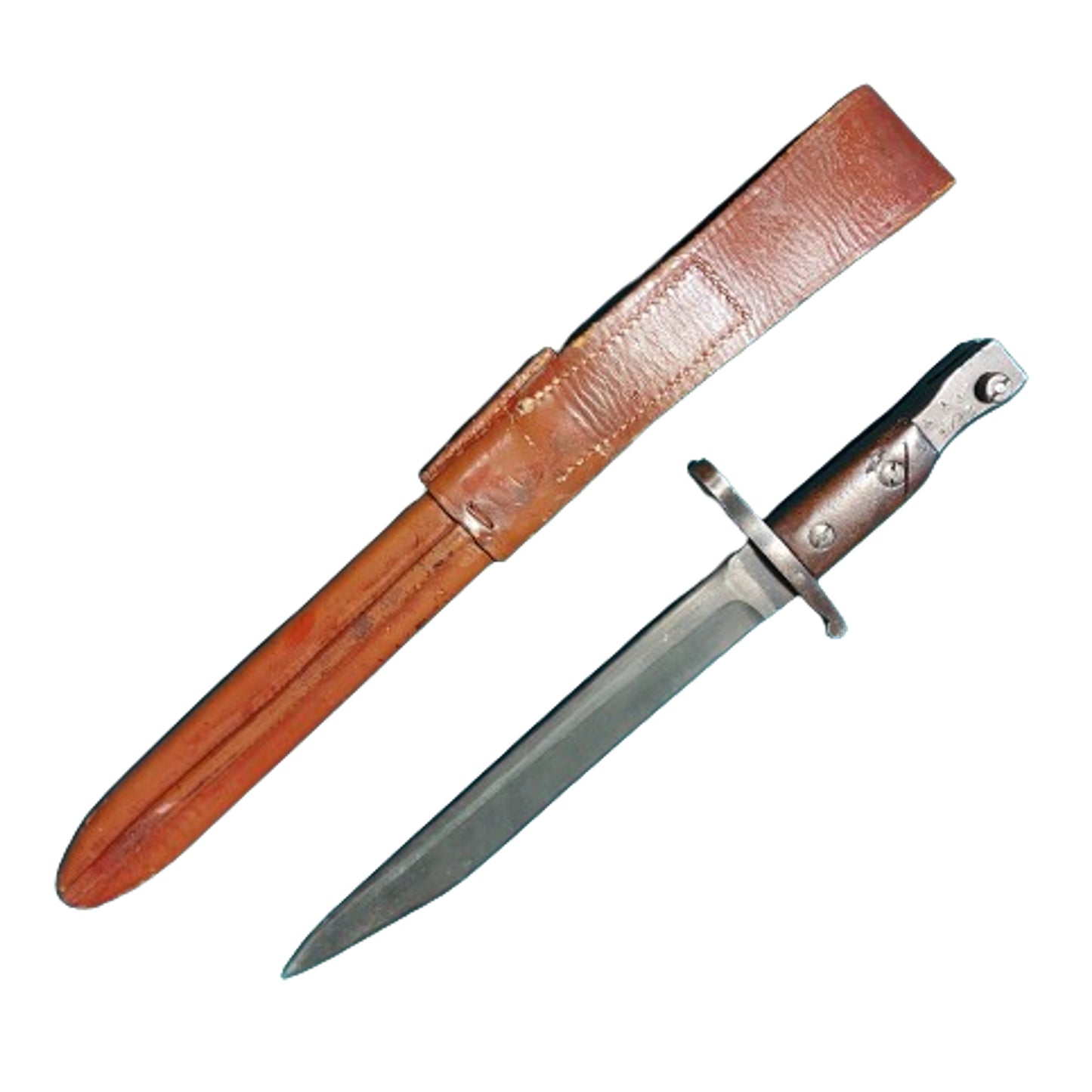 WW1 Canadian Ross Rifle Bayonet In Scabbard