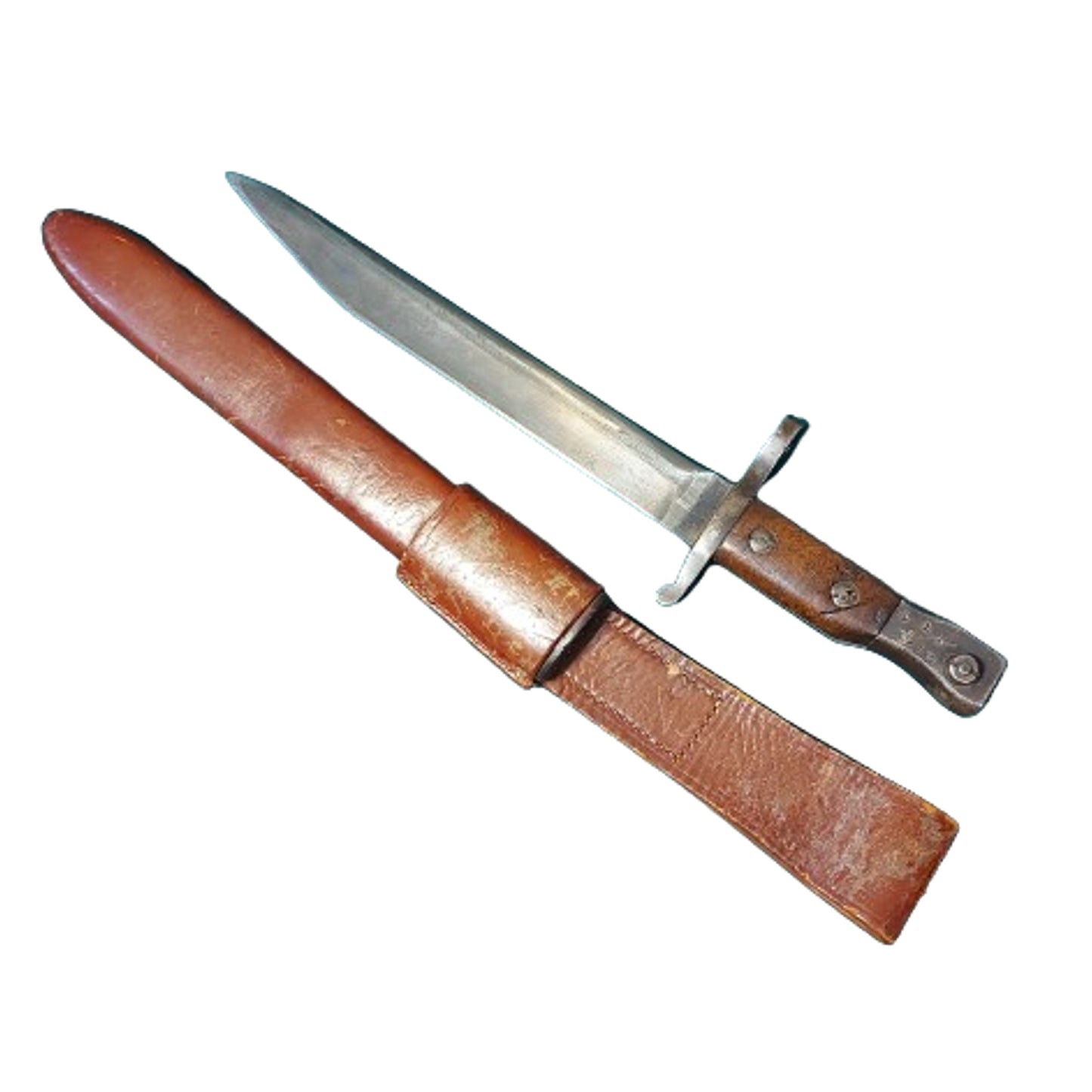 WW1 Canadian Ross Rifle Bayonet In Scabbard