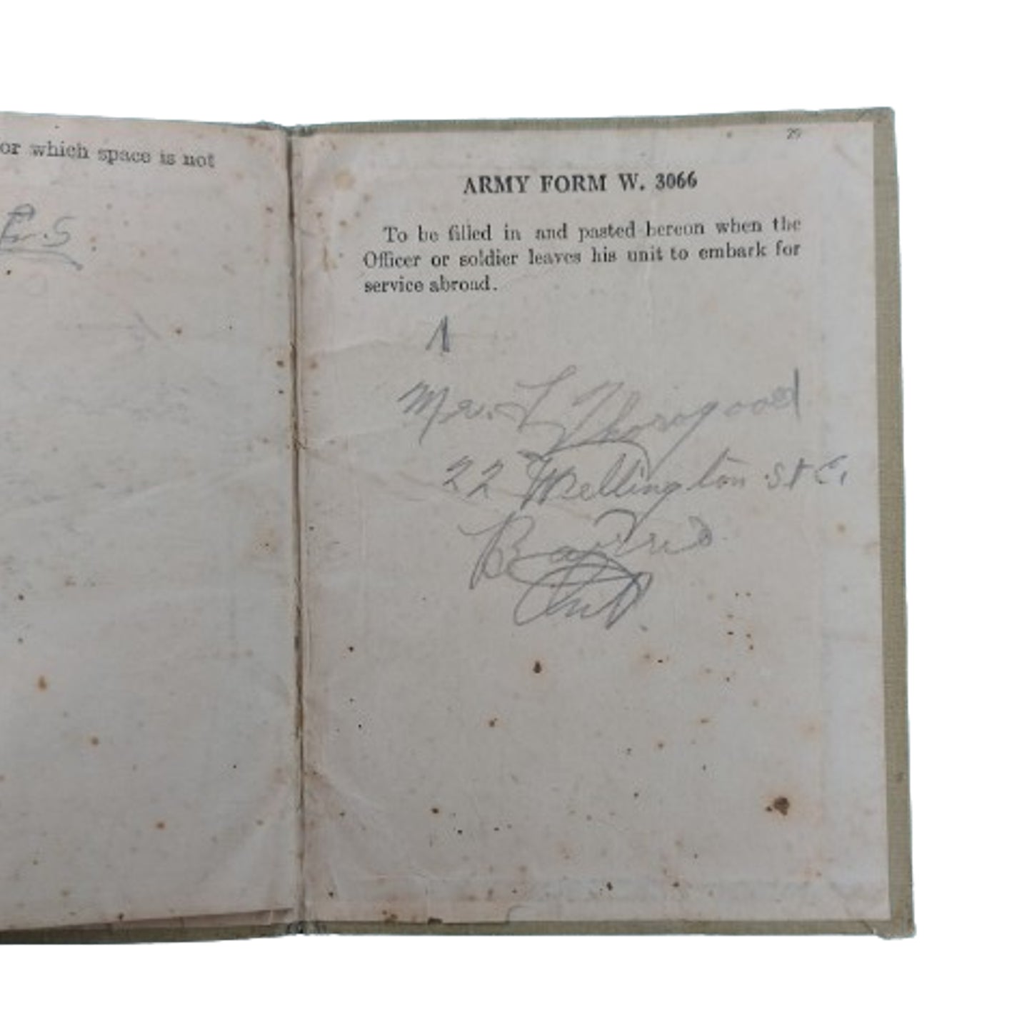 WW1 Canadian CEF Pay Books -76th Battalion Barrie Ontario