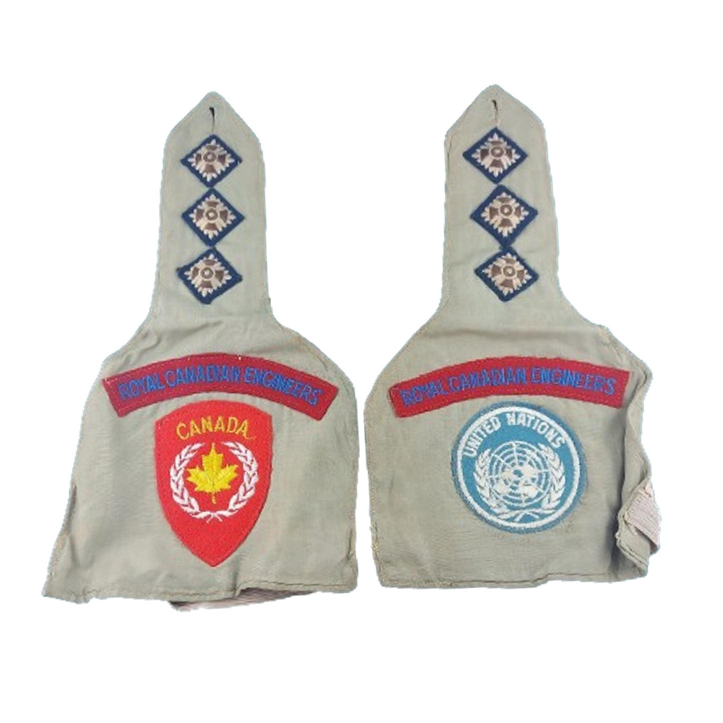 Post-WW2 RCE Royal Canadian Engineers Officer's Brassards (Armlets)
