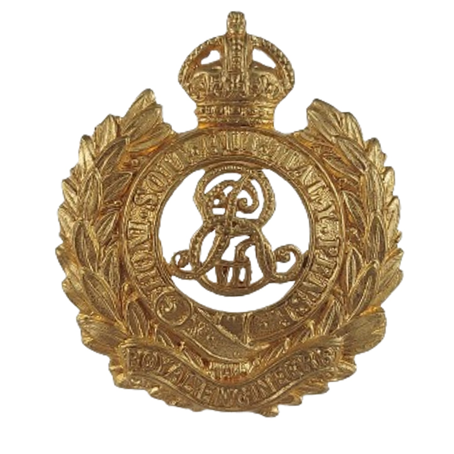 Pre-WW1 British Edward VII RE Royal Engineers Officer's Cap Badge